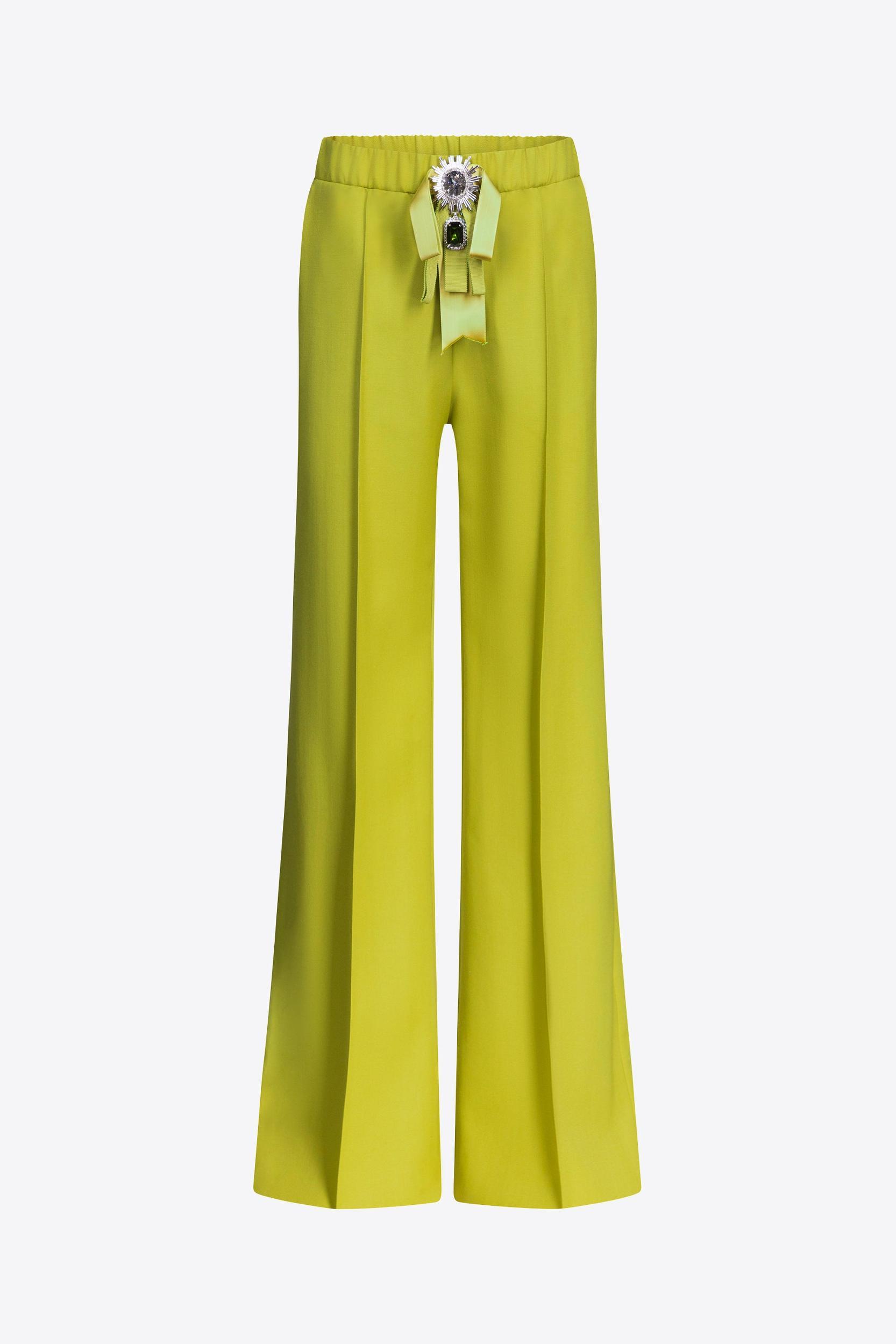 Crystal Embellished Bow Wide Leg Trouser Product Image