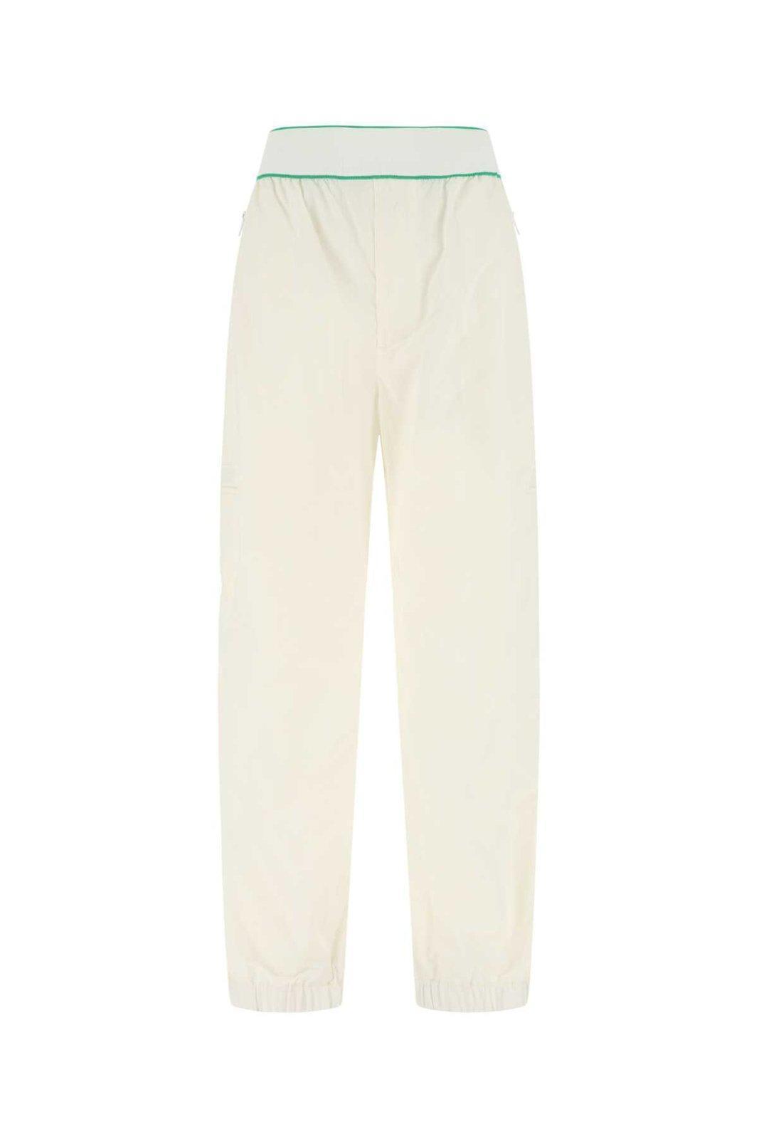 BOTTEGA VENETA Reverse Logo Pants In White Product Image