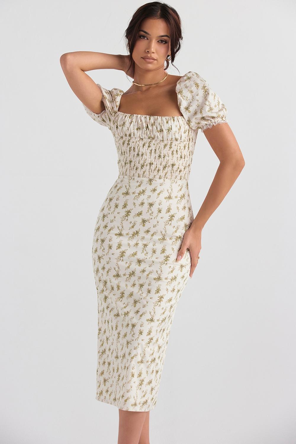 Bellucci Garden Print Shirred Sundress Product Image