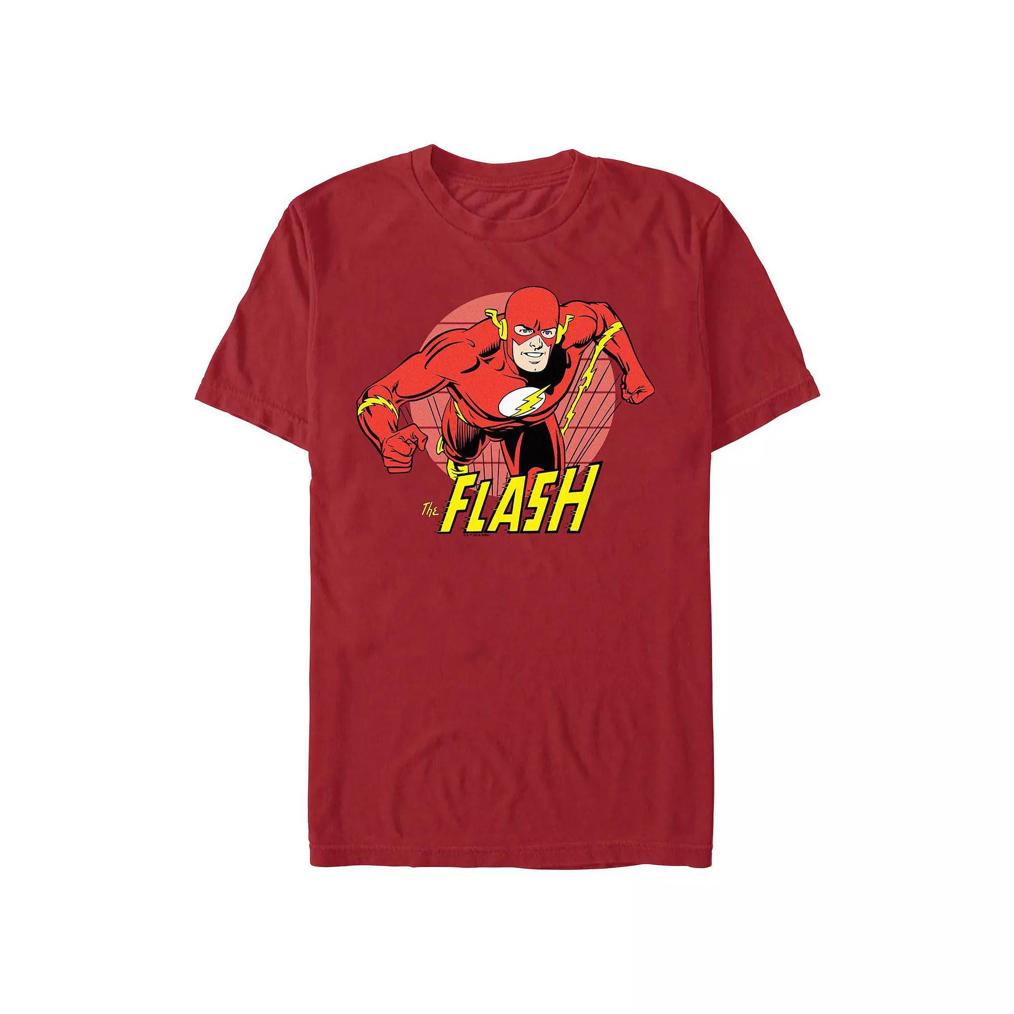 Men's The Flash Classic Poster Graphic Tee, Size: XS, Red Product Image