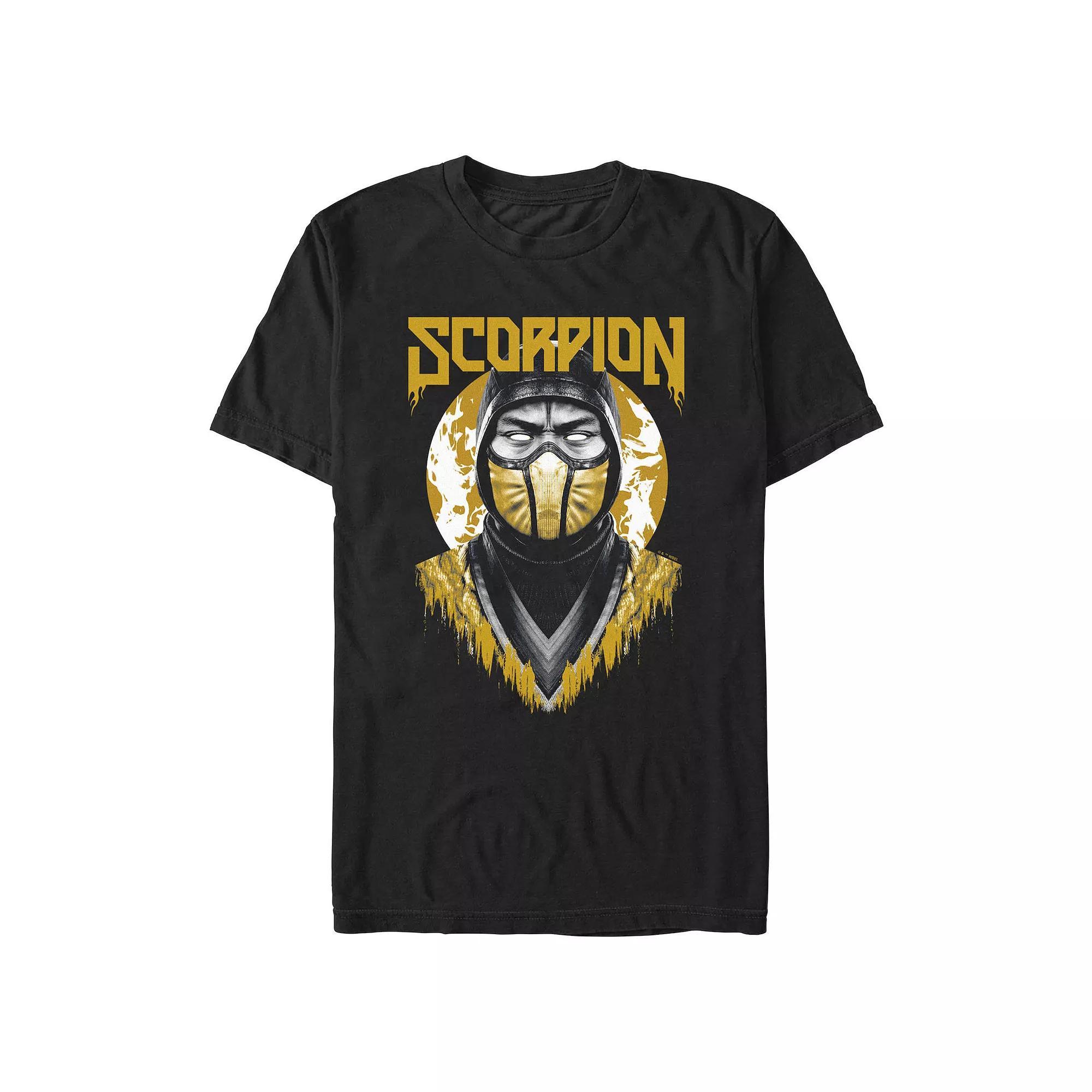 Men's Mortal Kombat Scorpion Bust Graphic Tee, Size: XL, Black Product Image