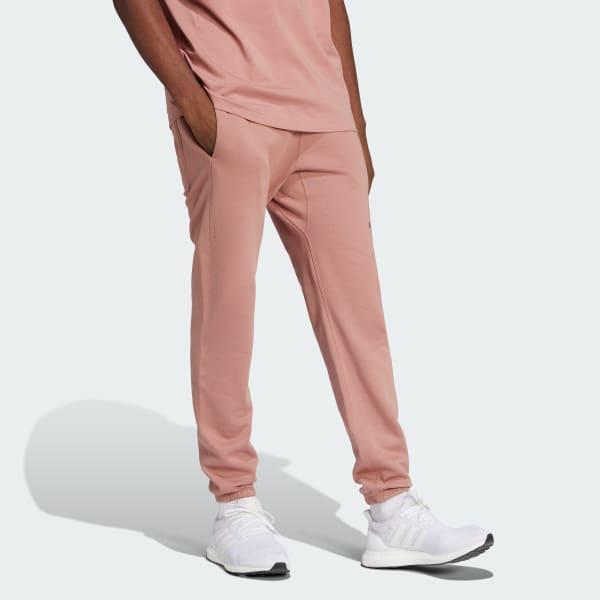 adidas ALL SZN Fleece Regular Tapered Pants Warm Clay L Mens Product Image