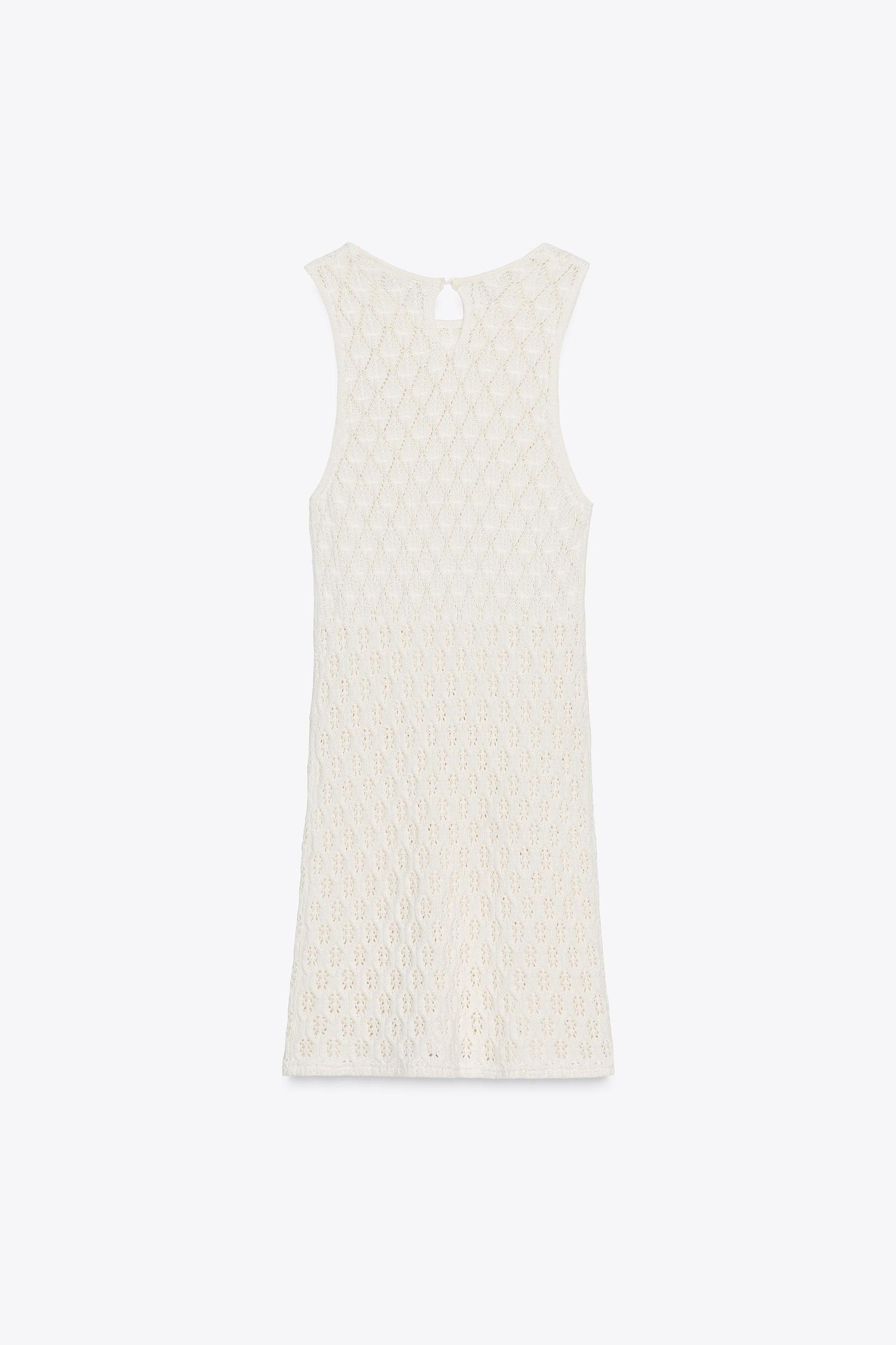 CUTWORK HALTER SHORT DRESS Product Image
