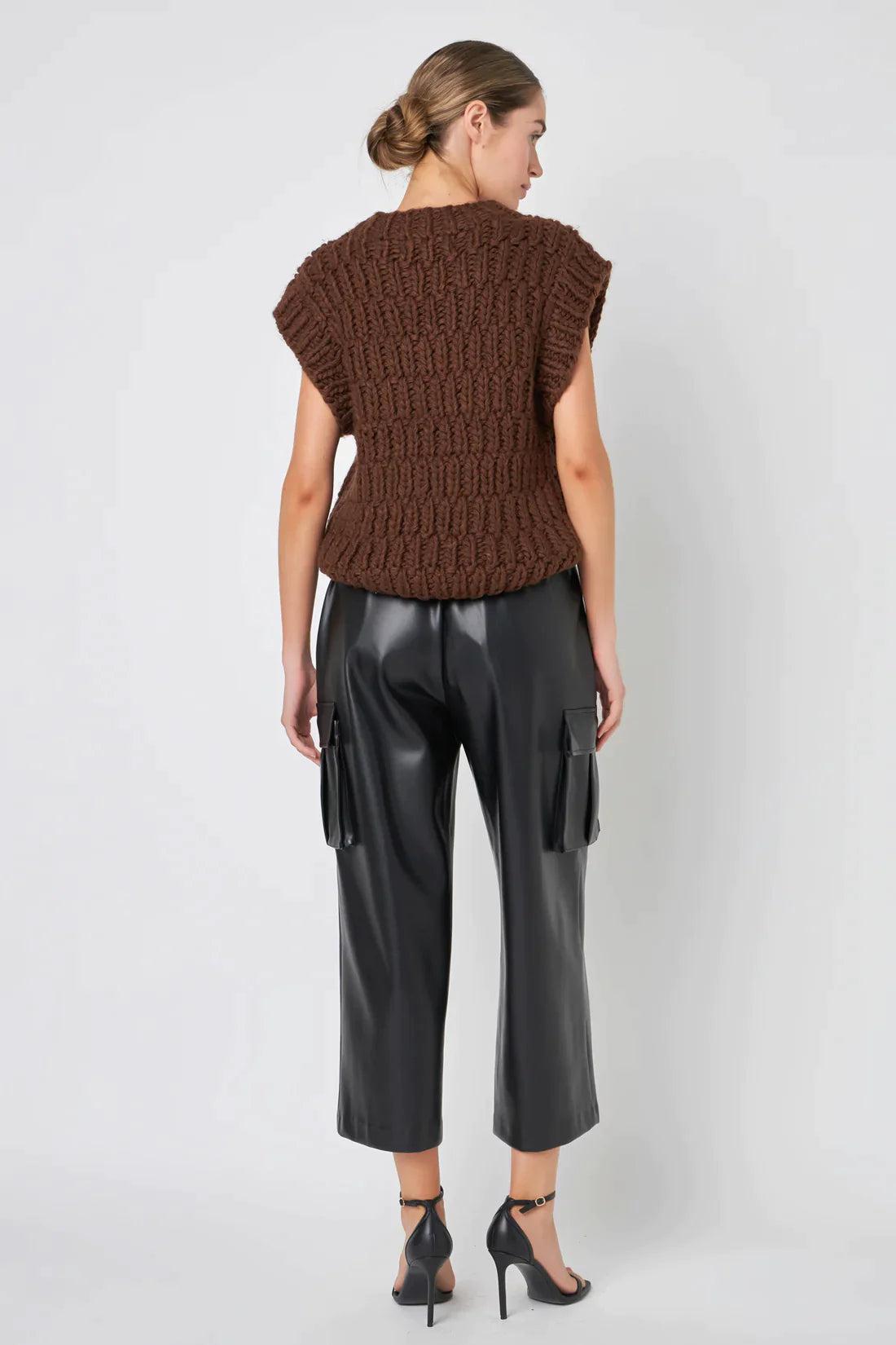 Tina Chunky Knit Vest Product Image