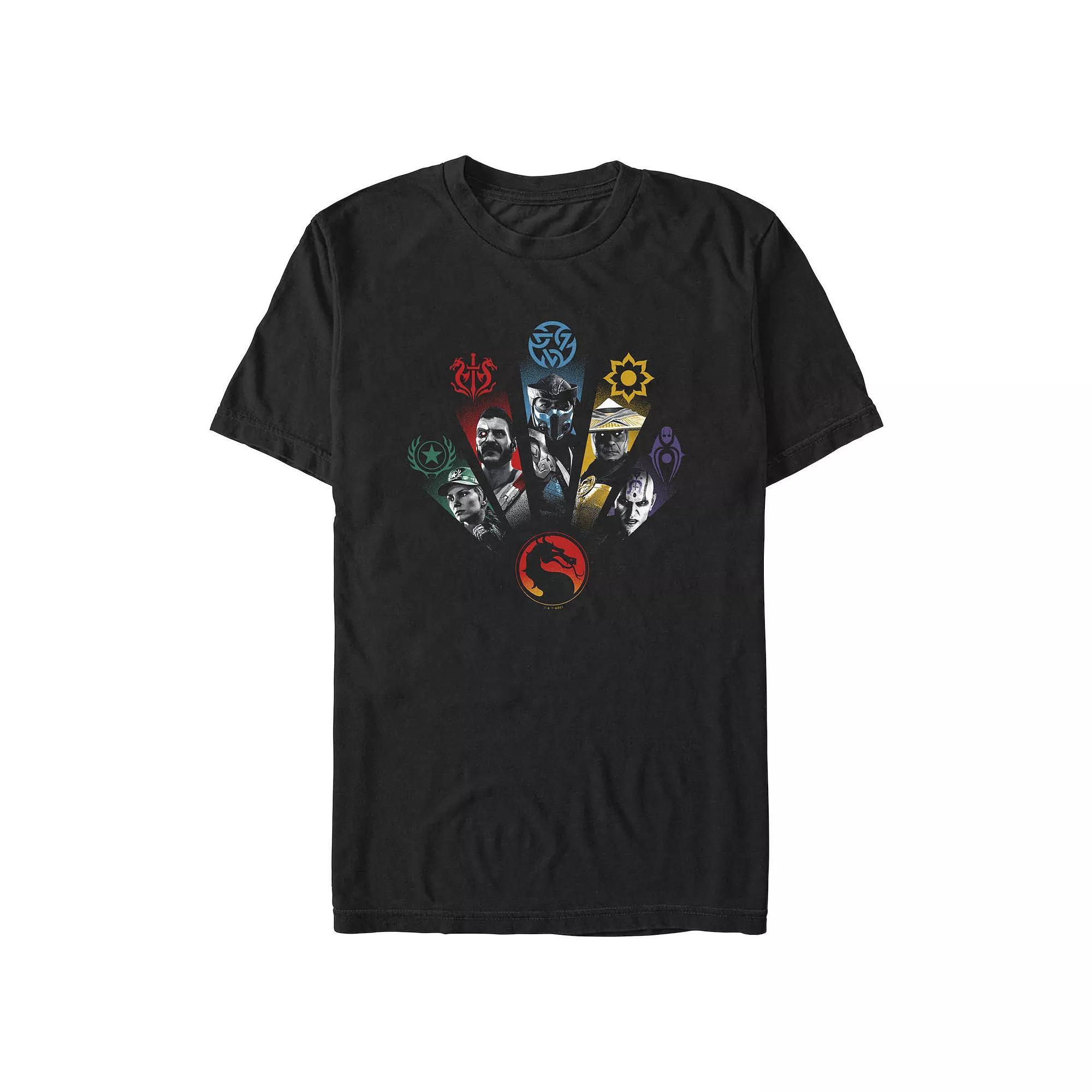 Men's Mortal Kombat Mortal Kombat Characters Graphic Tee, Size: XXL, Black Product Image