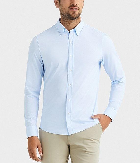 Rhone Commuter Stripe Performance Stretch Long Sleeve Woven Shirt Product Image