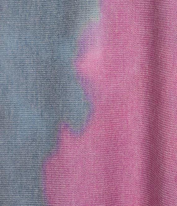 M Made in Italy Tie Dye Scoop Neck Long Sleeve Knit Top Product Image