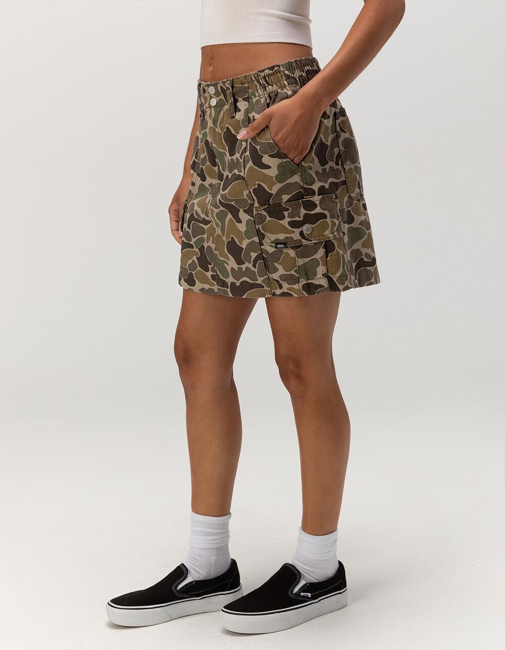 VANS Sidewalk Womens Cargo Mini Skirt - OLIVE COMBO Product Image