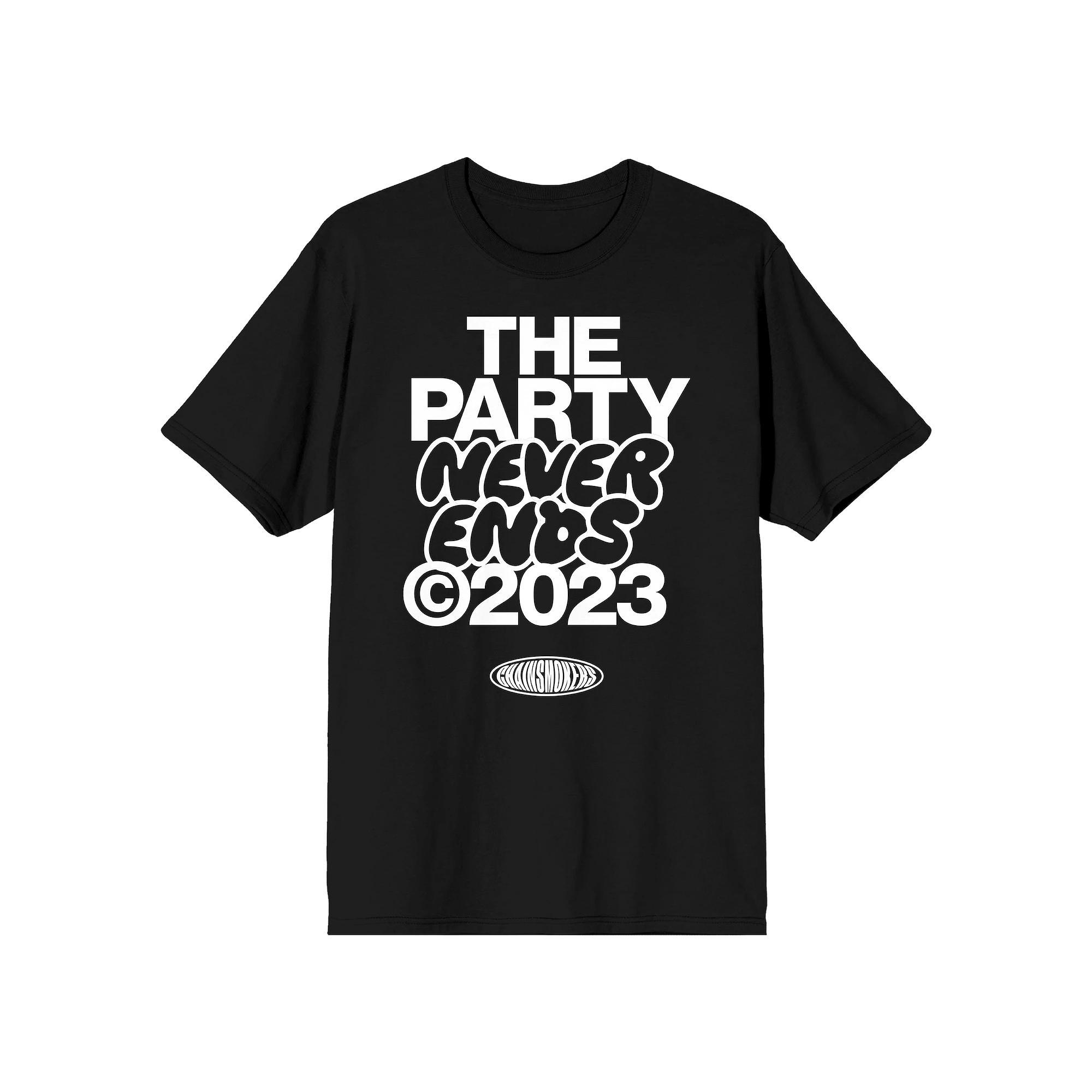 Men's The Chainsmokers The Party Never Ends Tee, Size: XXL, Black Product Image