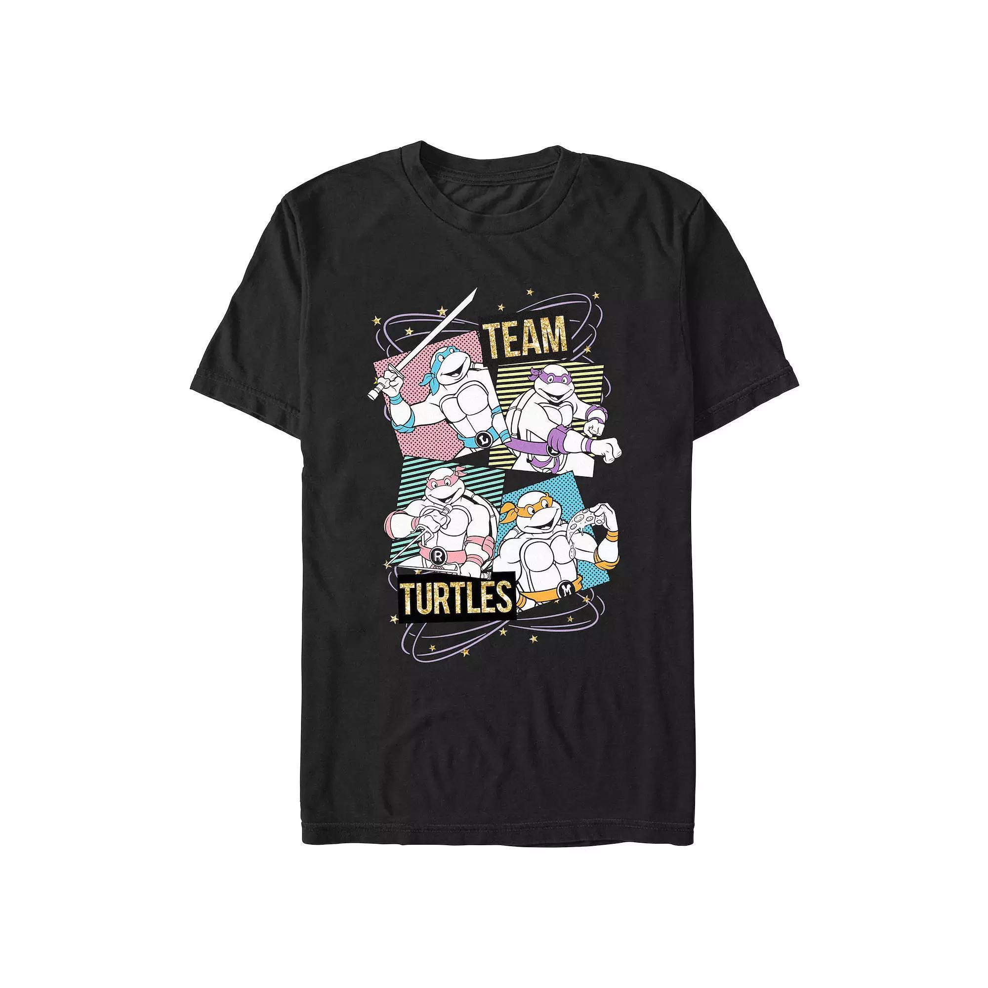 Men's Teenage Mutant Ninja Turtles Team Turtles Graphic Tee, Size: Large, Black Product Image