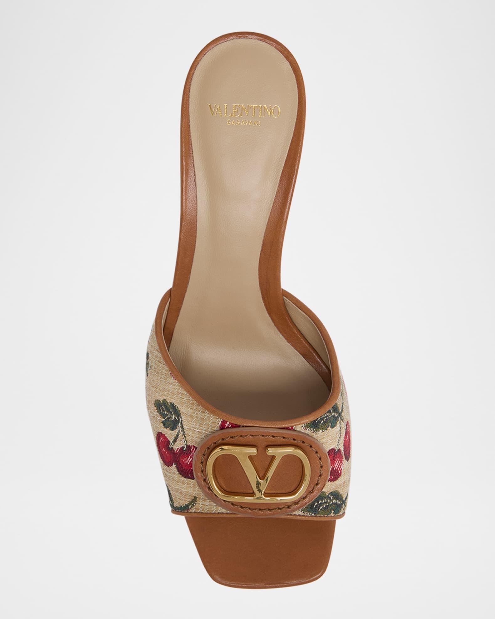 VLogo Medallion Cherry Slide Sandals Product Image