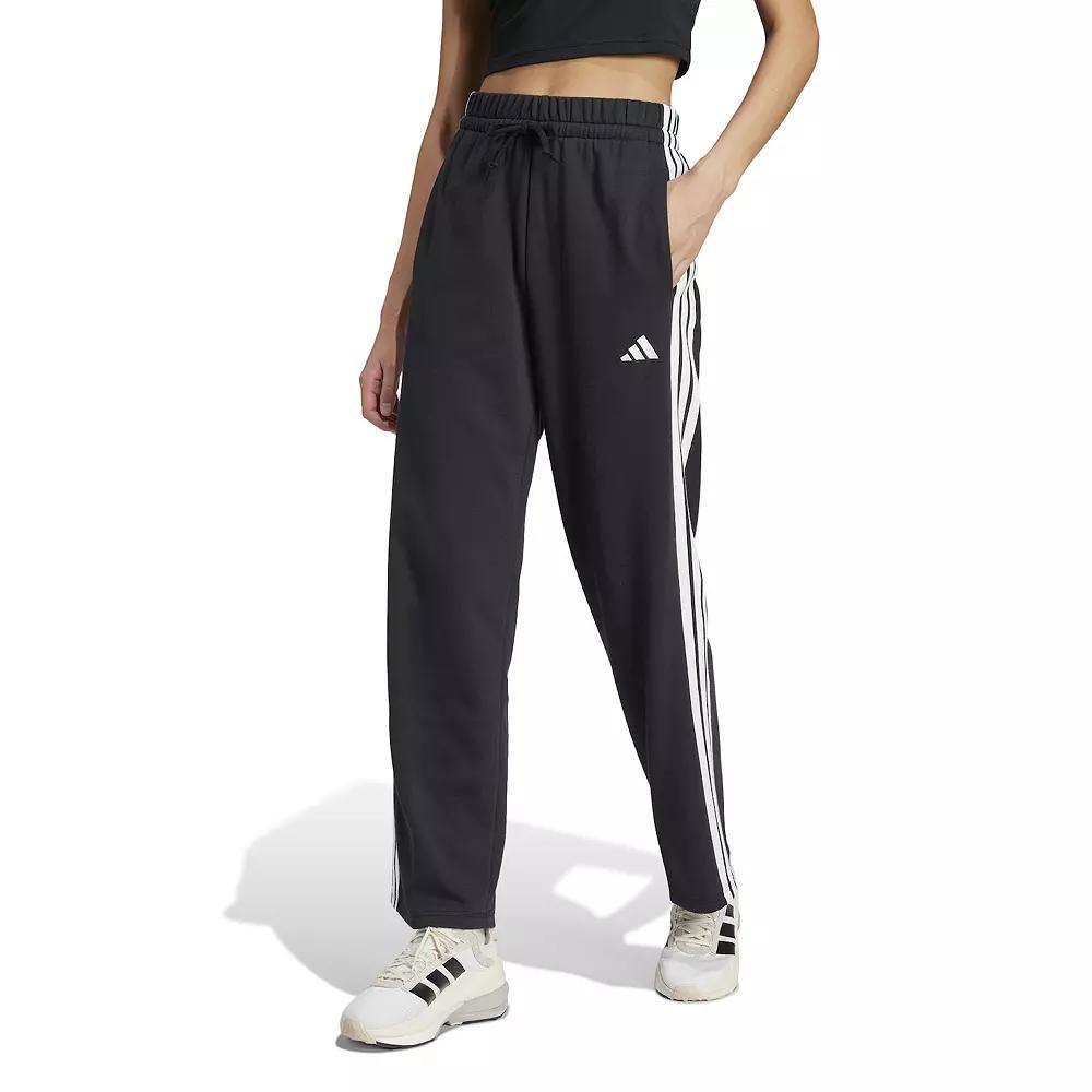 Women's adidas Essentials Small Logo Fleece Pants, Size: XL, Wonder Alumina White Product Image