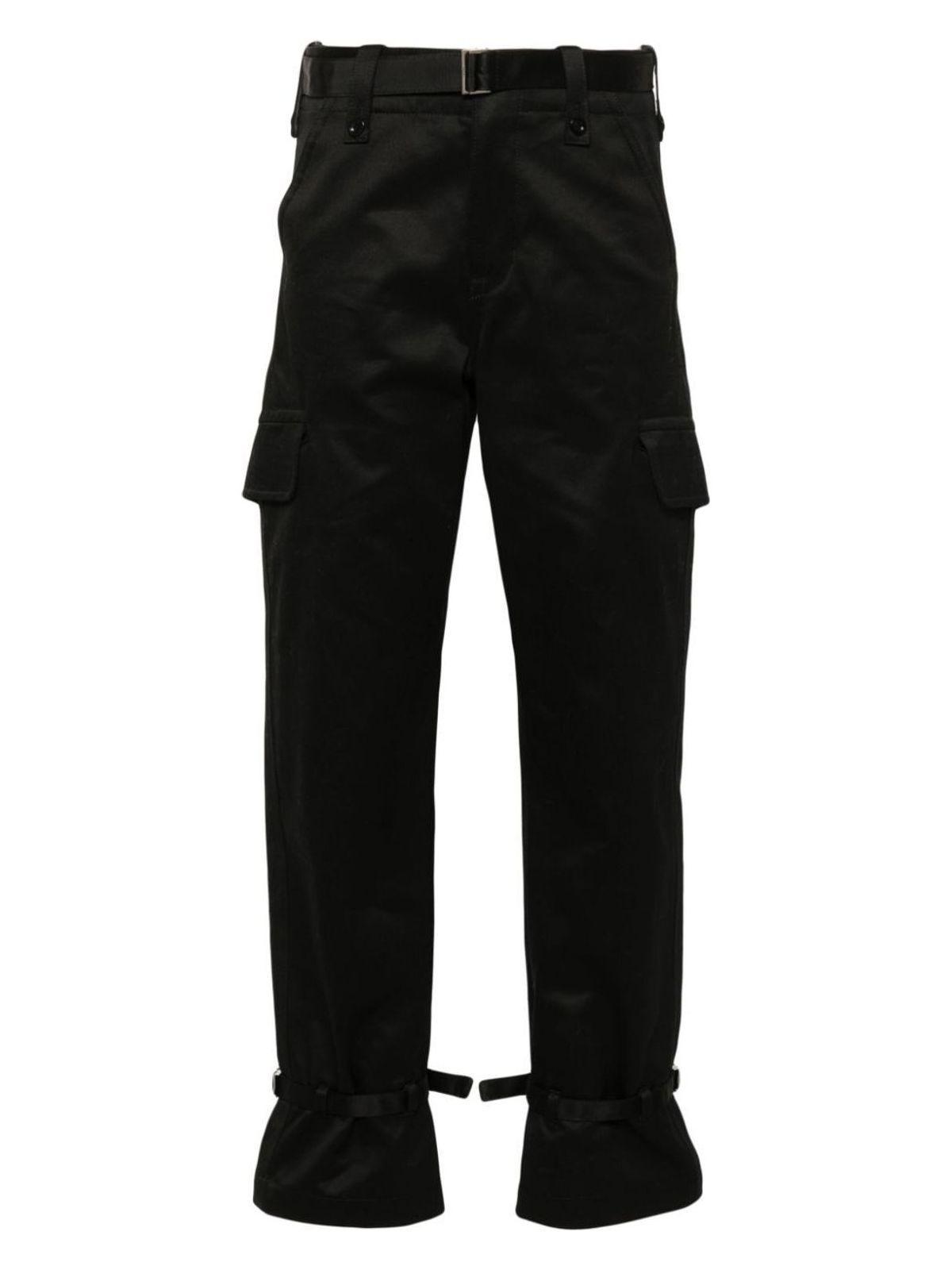 SACAI Cotton Chino Pants In Black Product Image