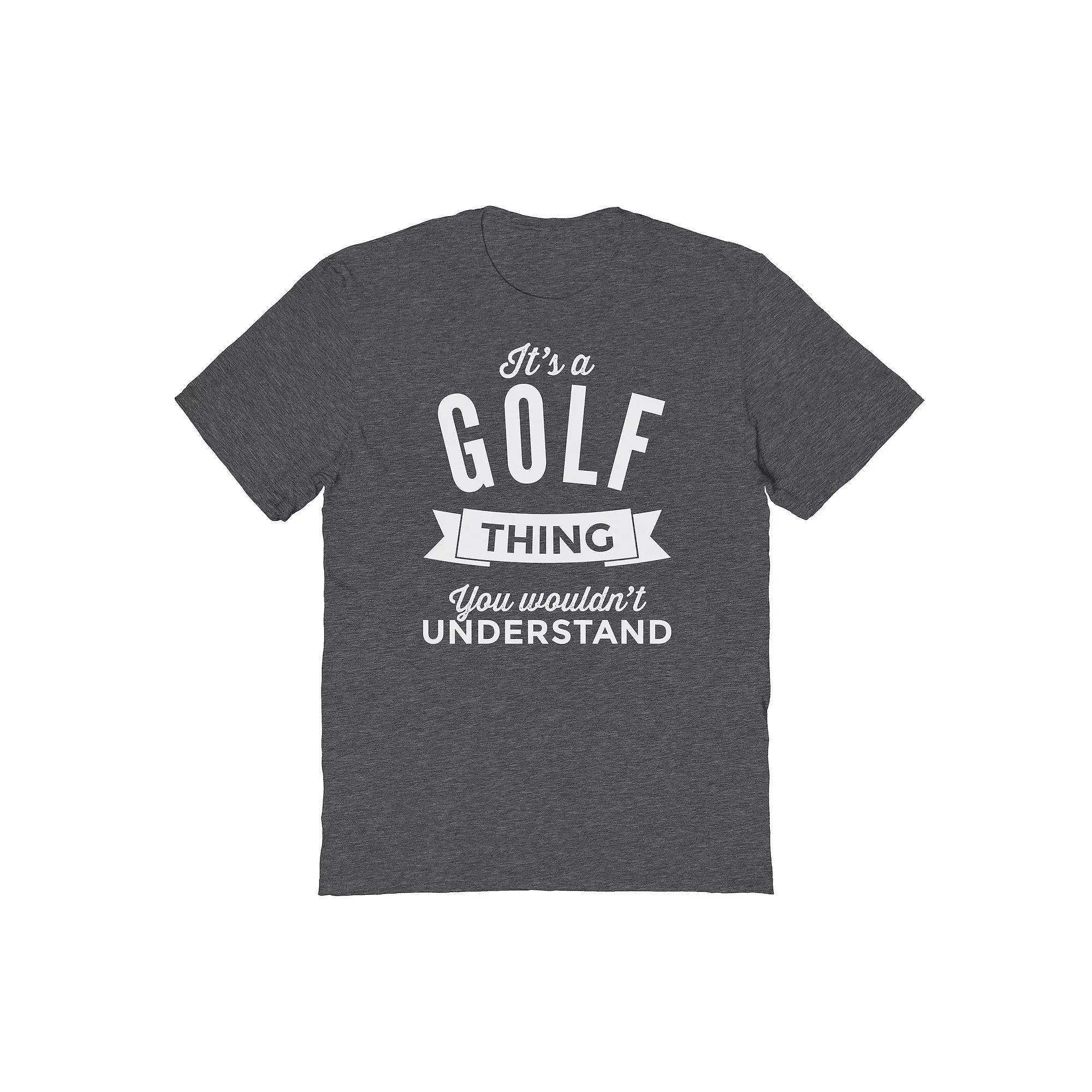 Men's Duke & Sons Golf Thing Graphic Tee, Size: Small, Dark Grey Product Image