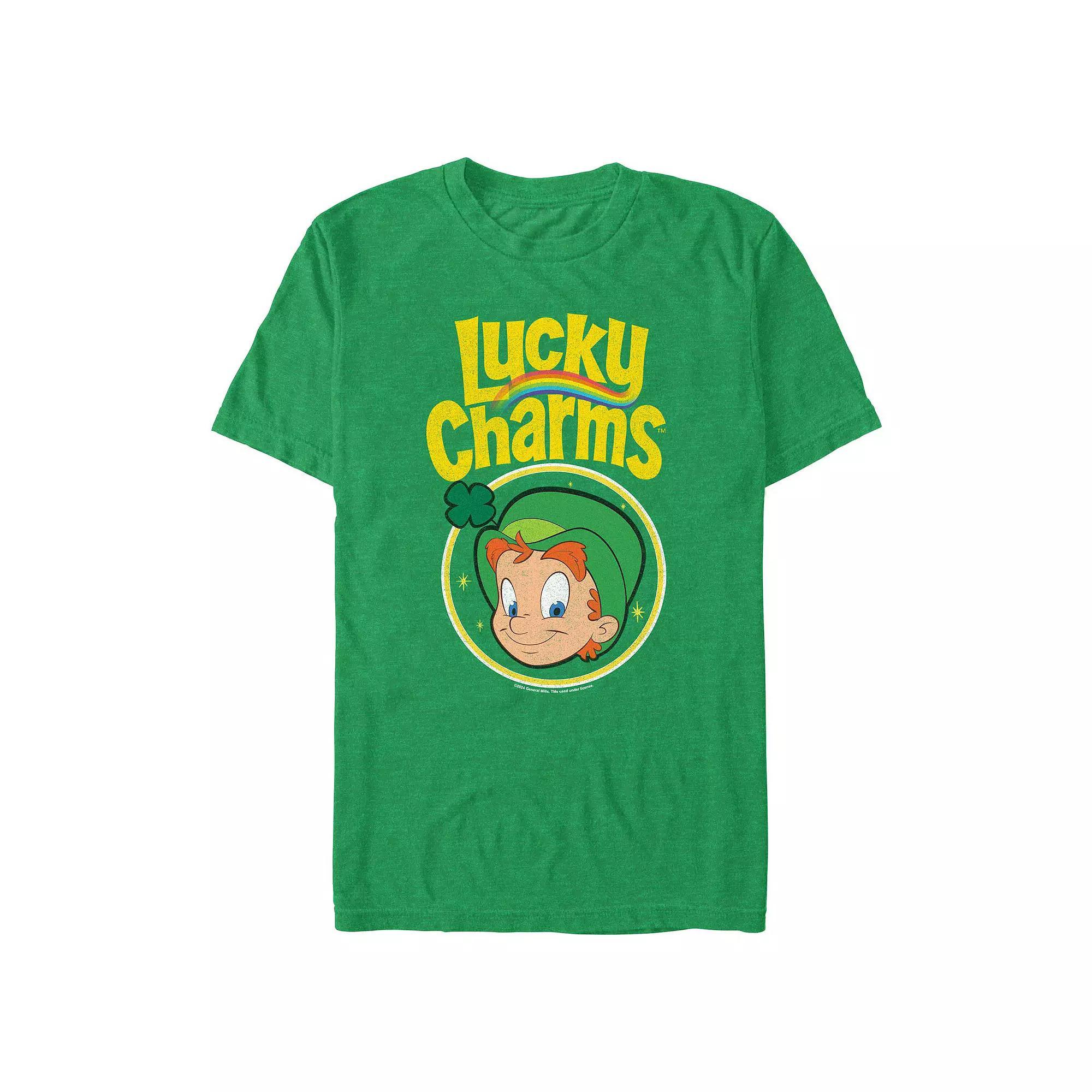 Big & Tall Lucky Charms Graphic Tee, Men's, Size: 5XL, Kelly Grey Product Image
