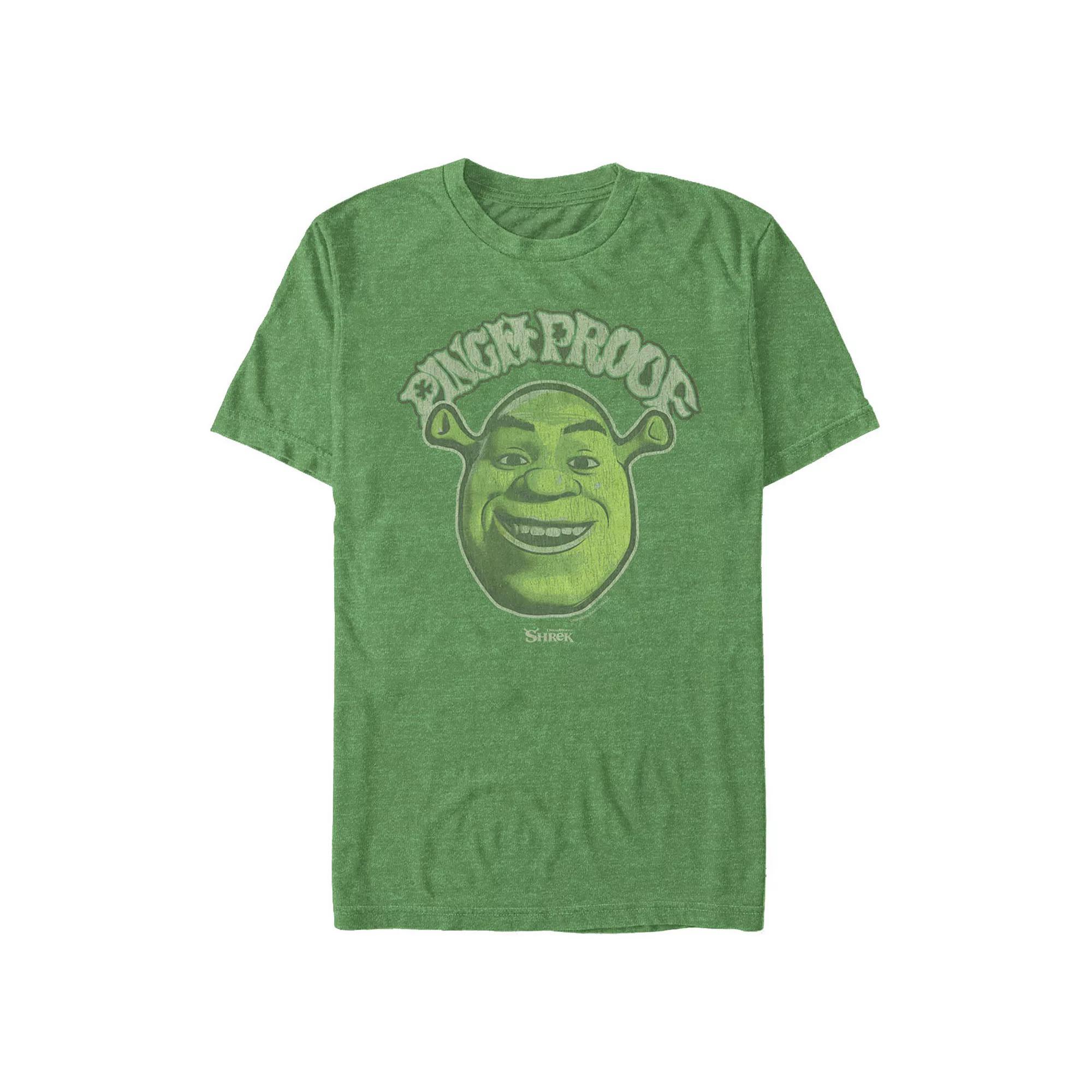 Big & Tall Shrek Pinch Proof Graphic Tee, Men's, Size: 5XL, Kelly Grey Product Image