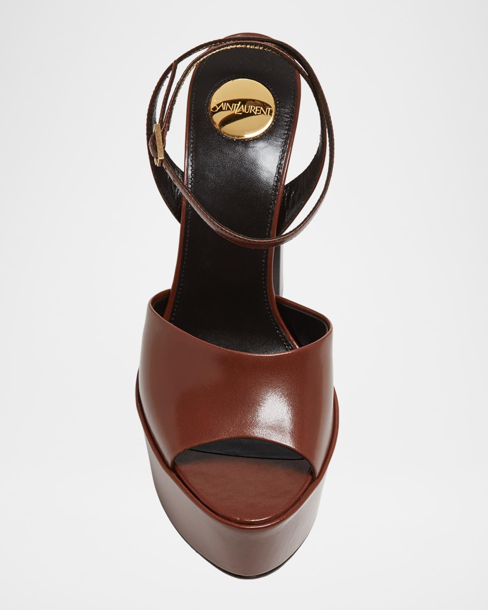Jodie Leather Ankle-Strap Platform Sandals Product Image