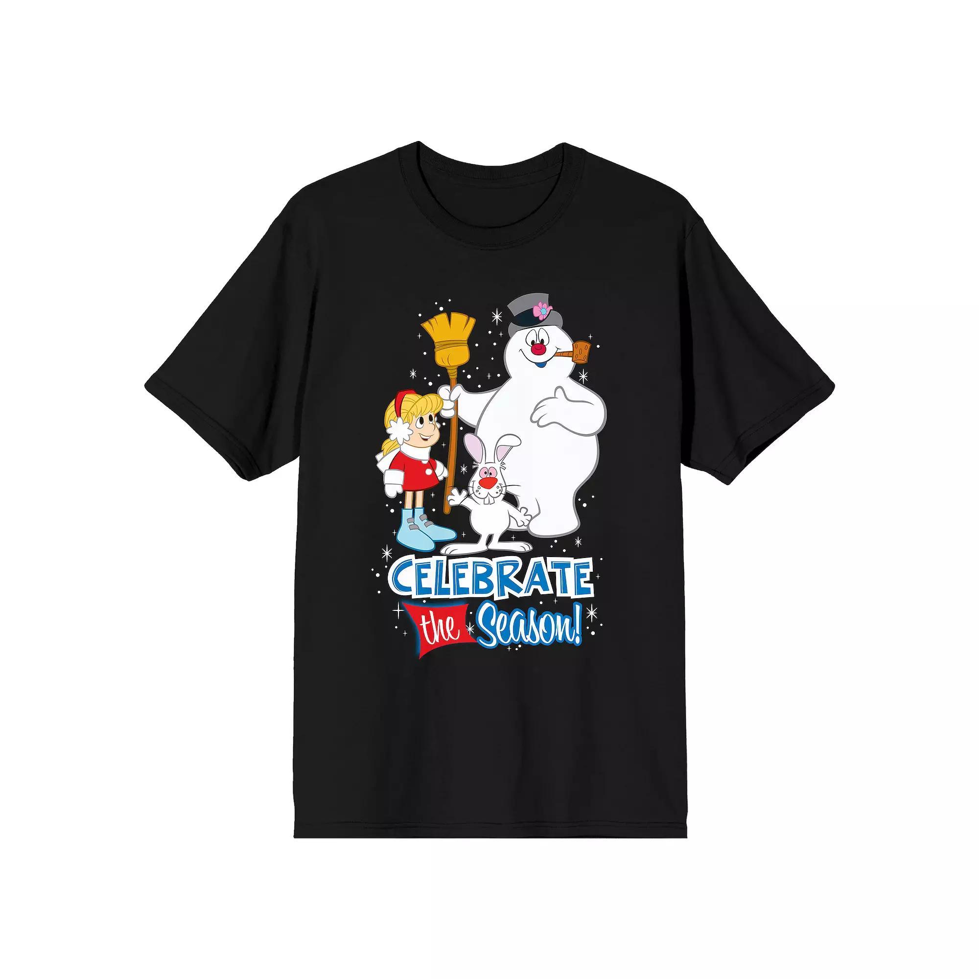 Men's Frosty The Snowman Frosty Tee, Size: XL, Black Product Image
