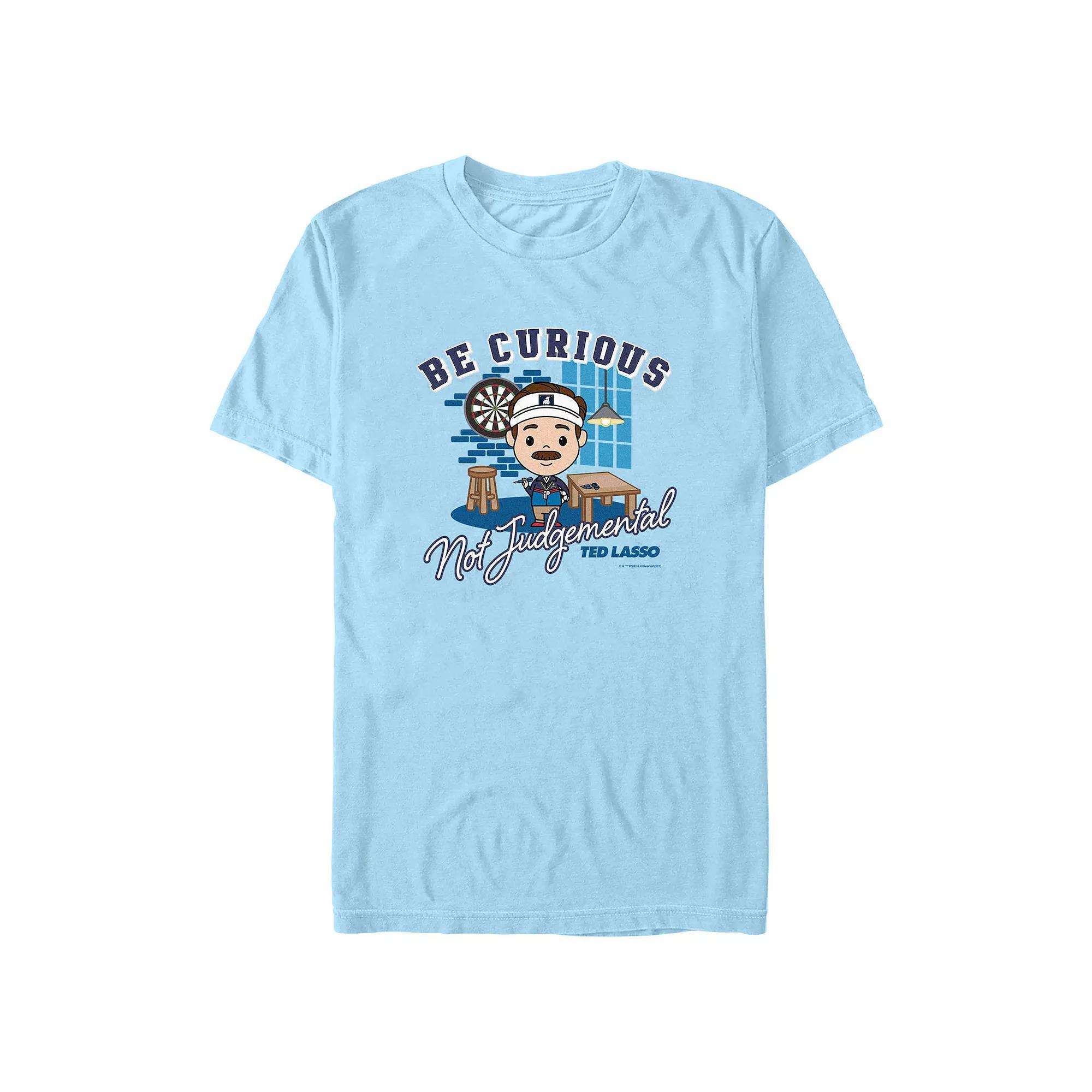 Men's Ted Lasso Not Judgemental Ted Graphic Tee, Size: XXL, Light Blue Product Image
