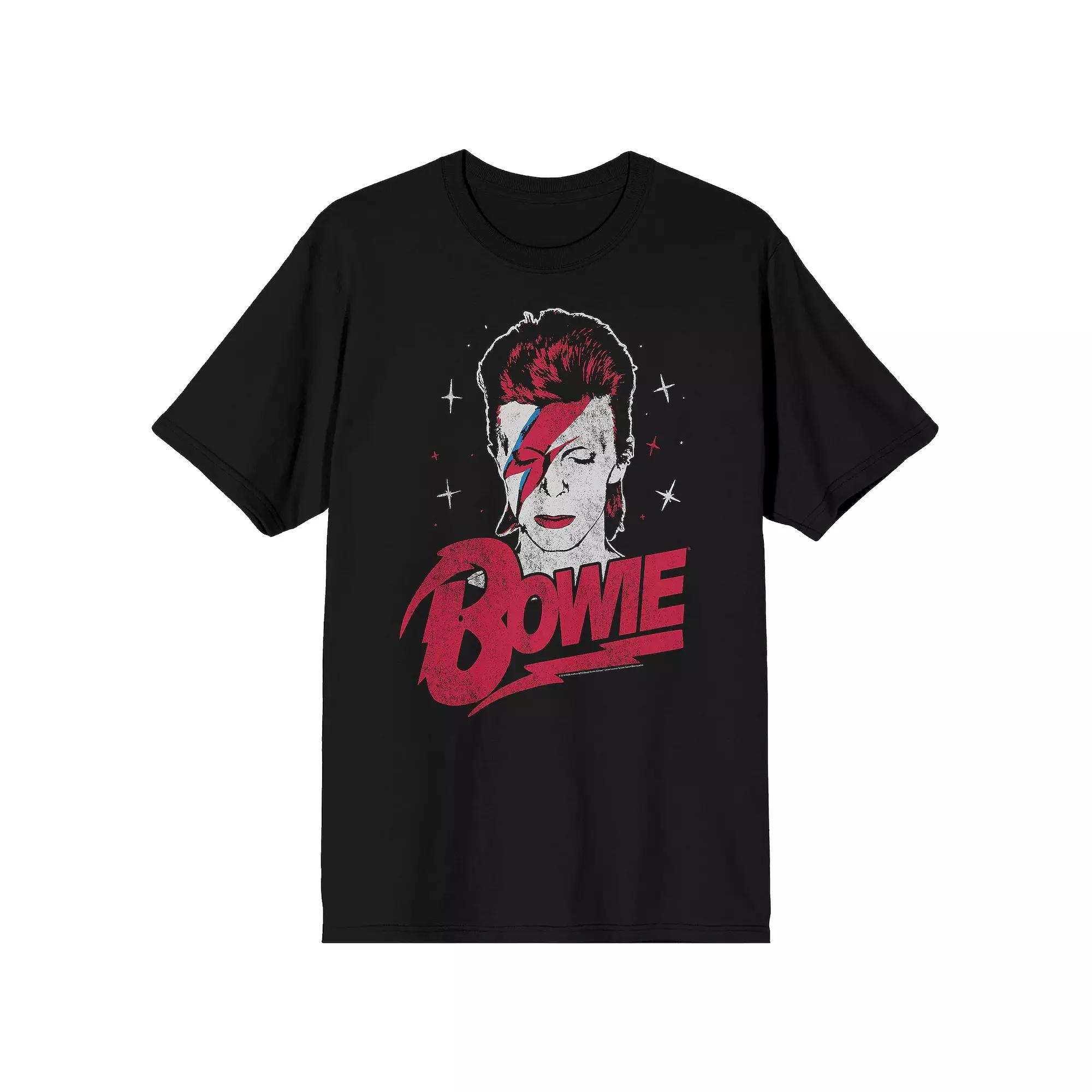 Men's Bowie Face Vintage Tee, Boy's, Size: XL, Black Product Image