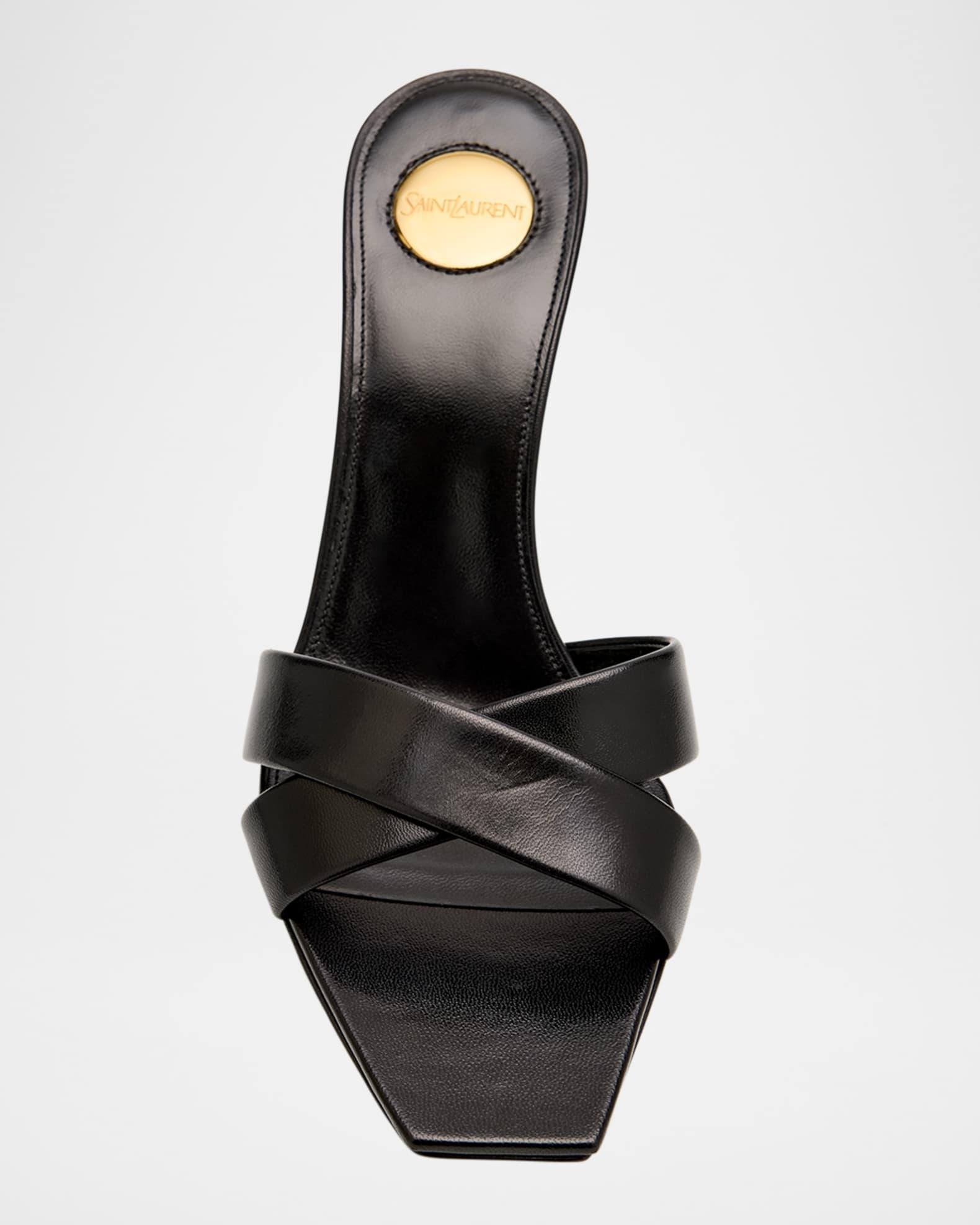 Jill Leather Crisscross Mule Sandals Product Image