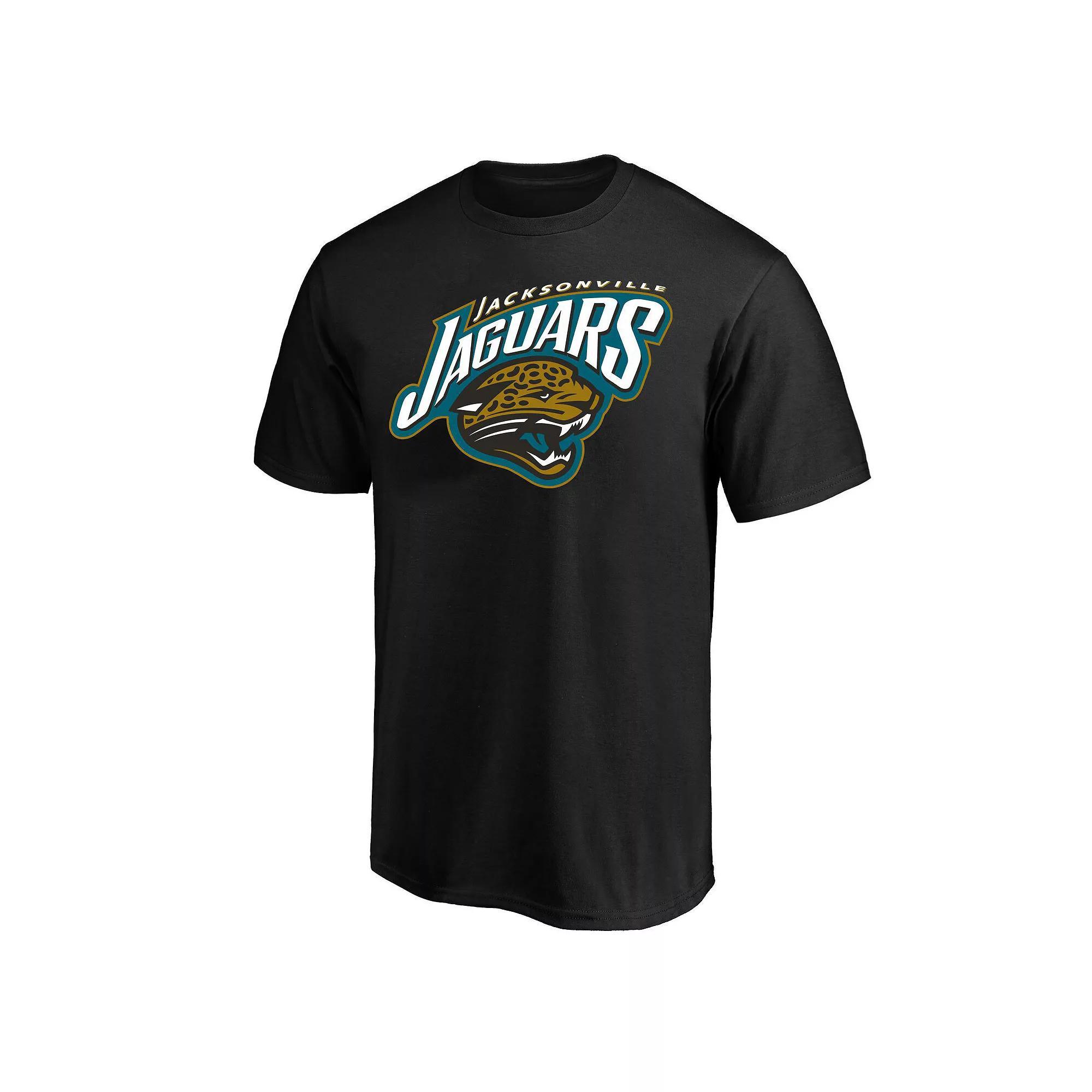 Men's Mitchell & Ness Black Jacksonville Jaguars Classic Crew Neck T-Shirt, Size: 4XB Product Image