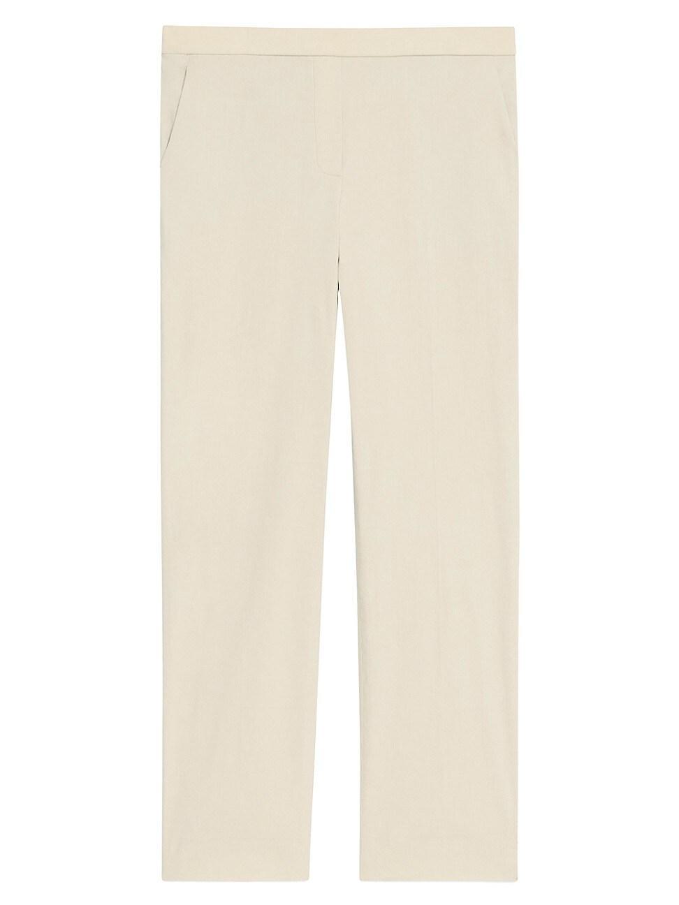 Treeca Good Linen Cropped Pull-On Ankle Pants Product Image