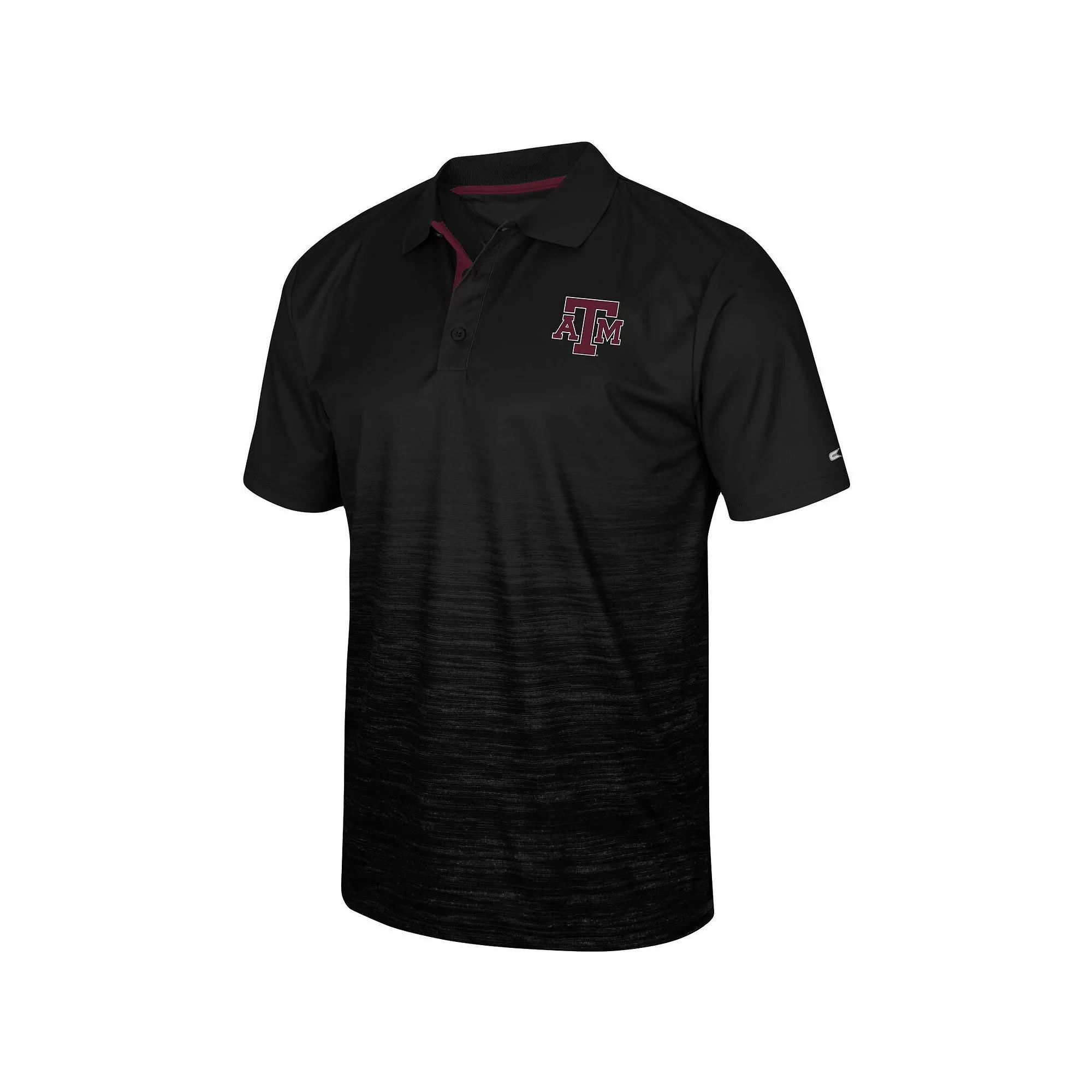 Men's Colosseum Black Texas A&M Aggies Marshall Polo, Size: 2XL Product Image