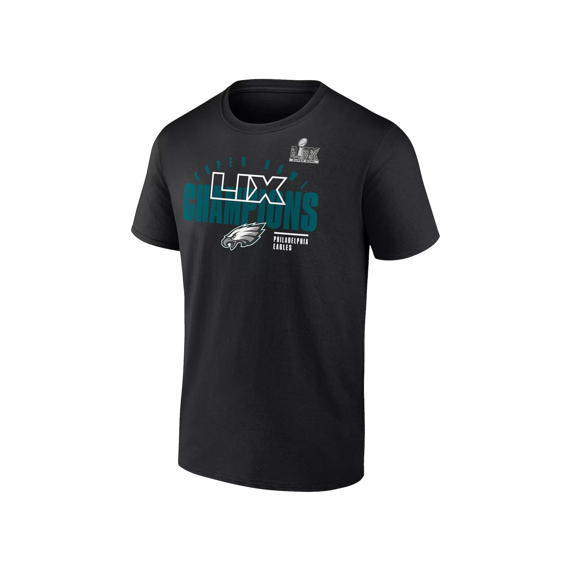 Men's Fanatics Philadelphia Eagles Super Bowl LIX Champions Iconic Victory Tee, Size: Small, Black Product Image