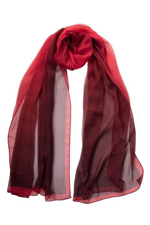 Elizabetta Sophia - Silk Scarf/Shawl for Women in Burgundy at Nordstrom Product Image