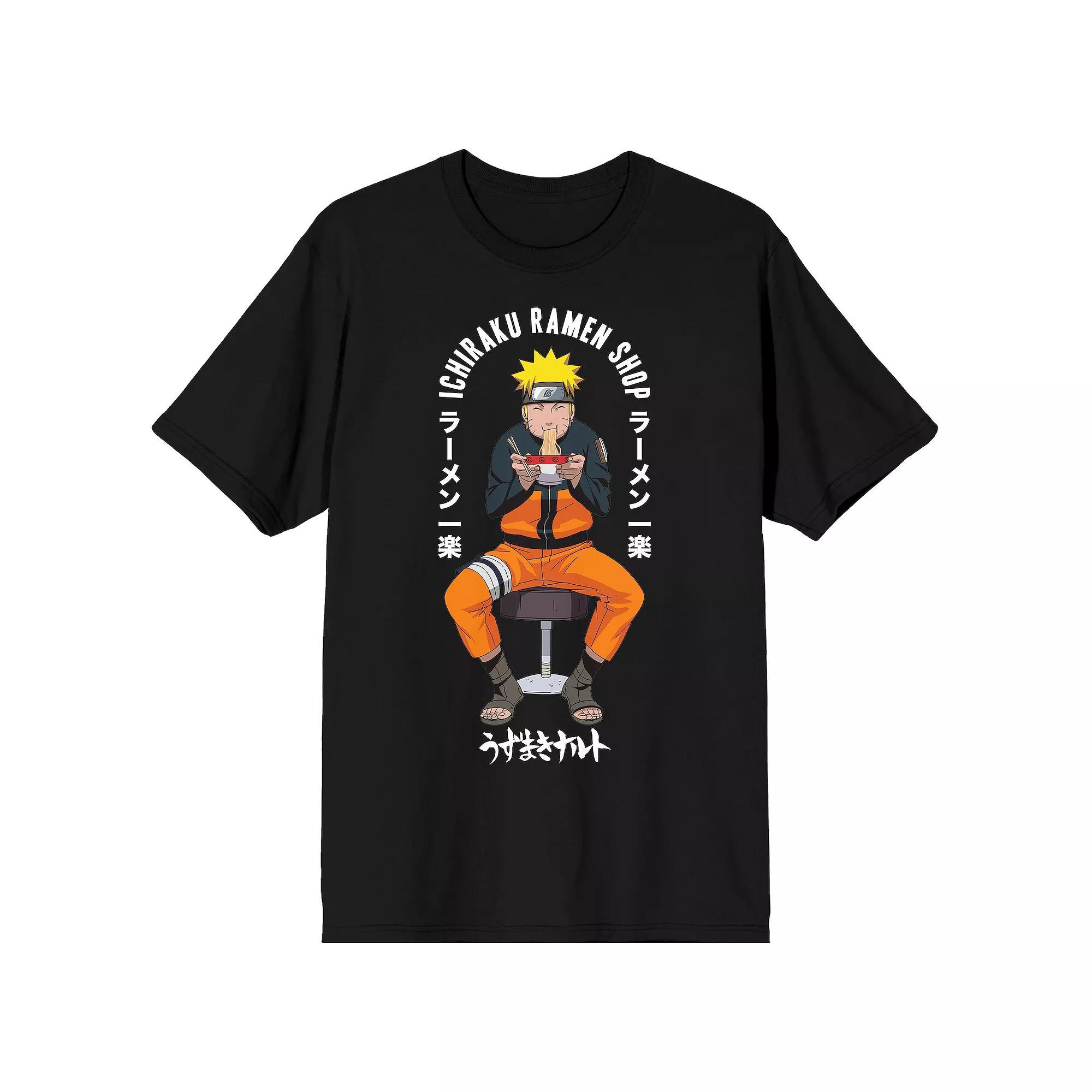 Mens Naruto Shippuden Anime Ramen Shop Graphic Tee Product Image