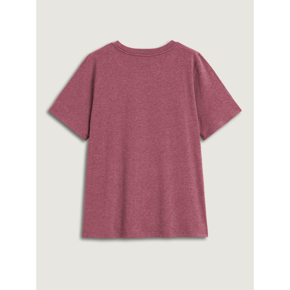 Plus Size Sunkissed Forever Round Neck T-Shirt Plum Women Non Natural Flowers Round Neck Everyday-Casual T-shirts BloomChic 26/4X Product Image