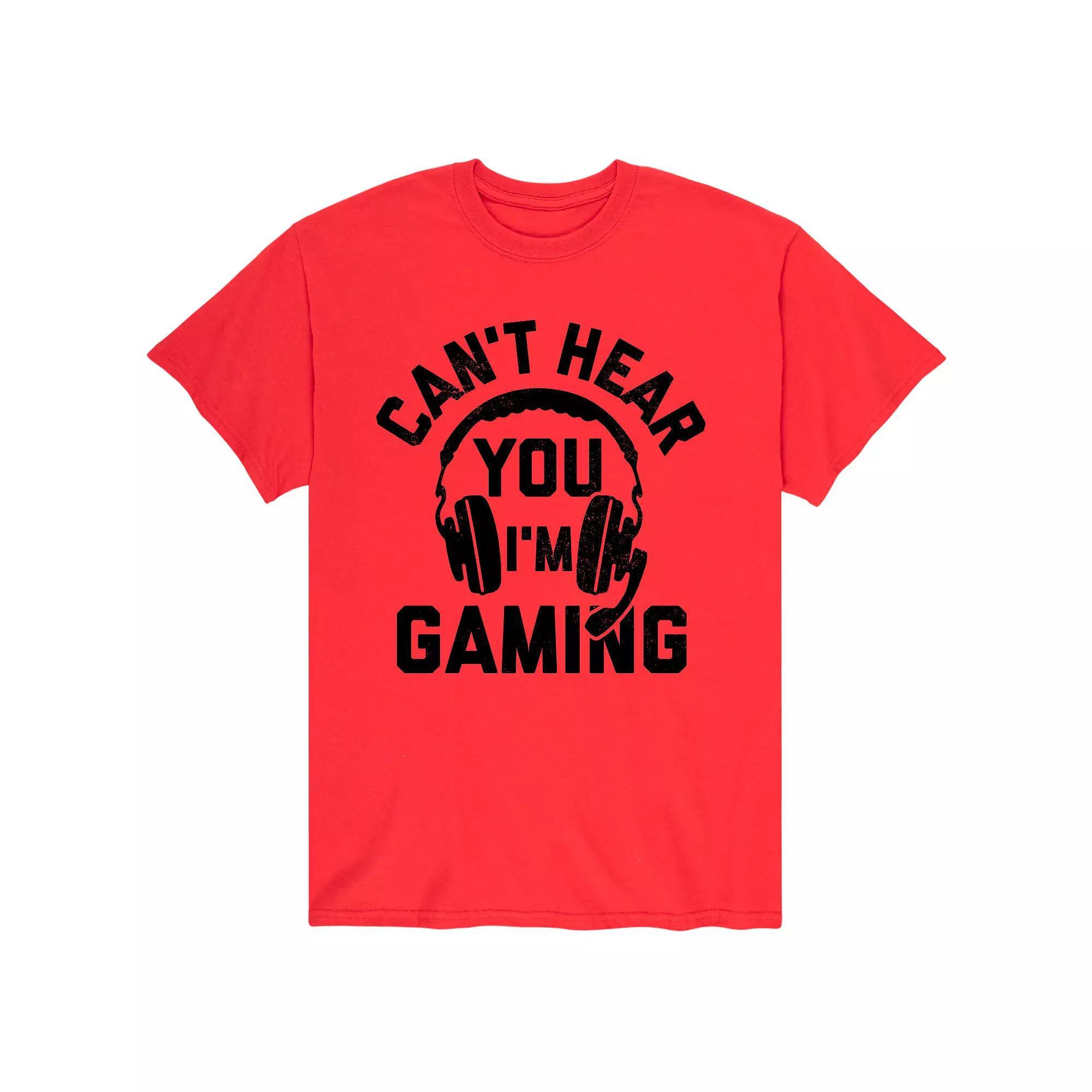 Mens Cant Hear You Gaming Tee Product Image