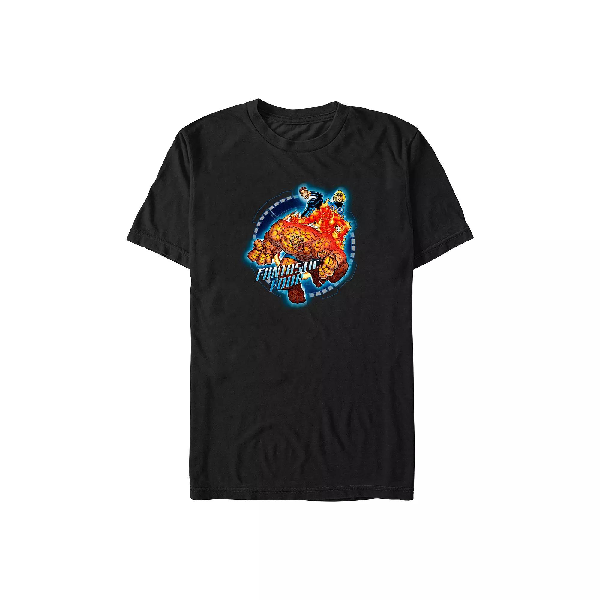 Big & Tall Marvel Fantastic Four Always Ready Graphic Tee, Men's, Size: Large Tall, Black Product Image