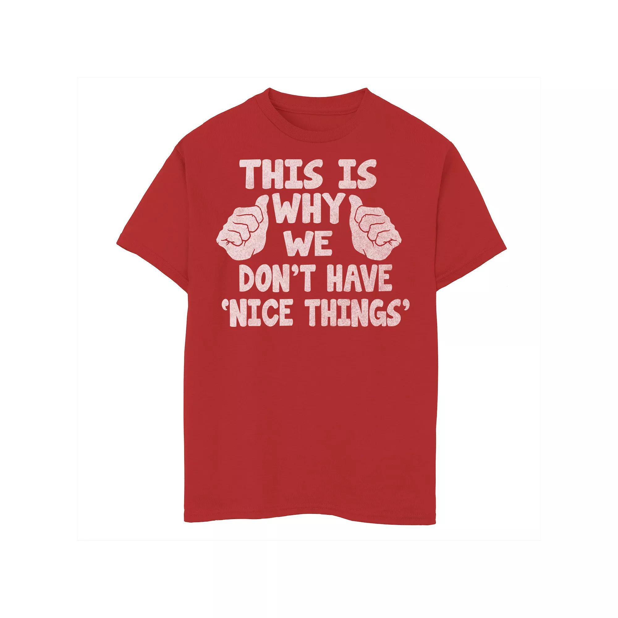 Boys 8-20 Marvel Avengers Endgame Iron Man I Love You 3000 Red Yellow Logo Tee, Boy's, Size: Medium, Black Product Image