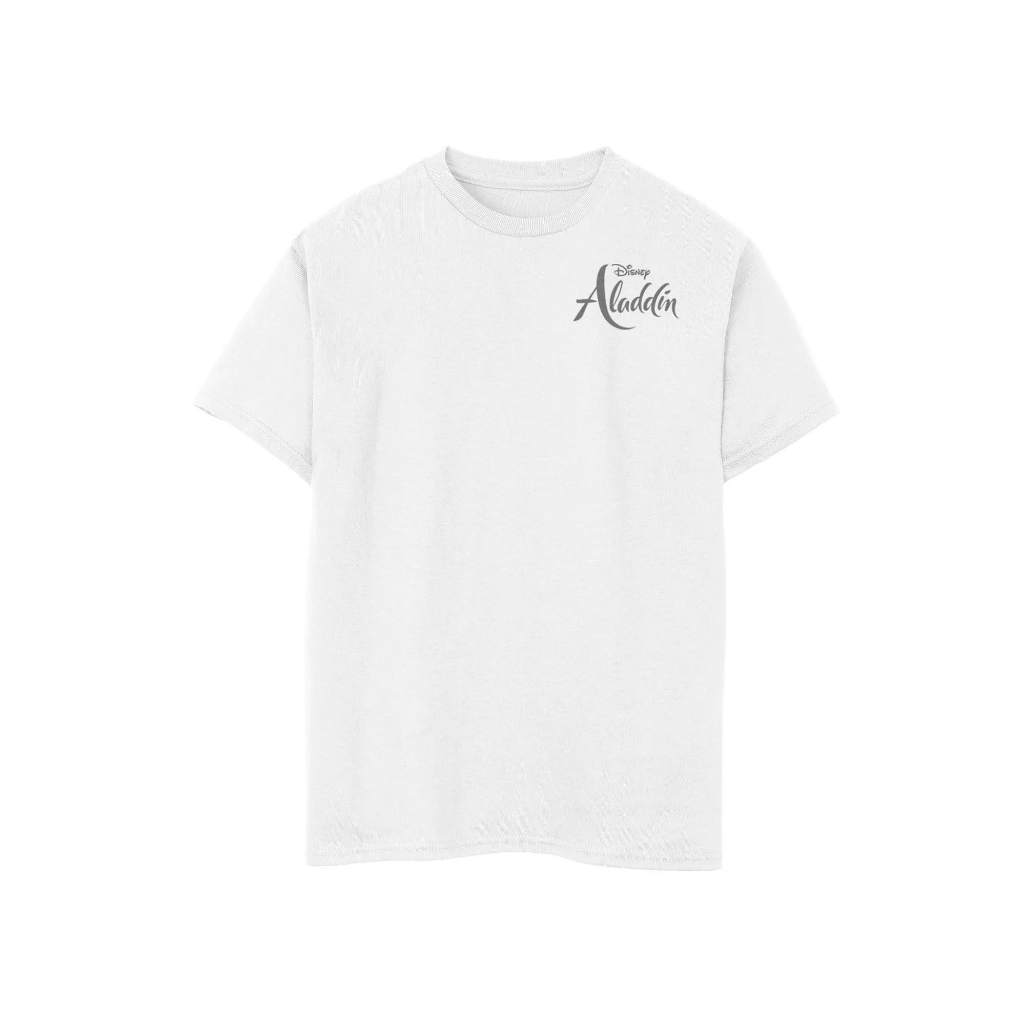 Disney's Aladdin Men's Logo Graphic Tee, Size: Small, White Product Image