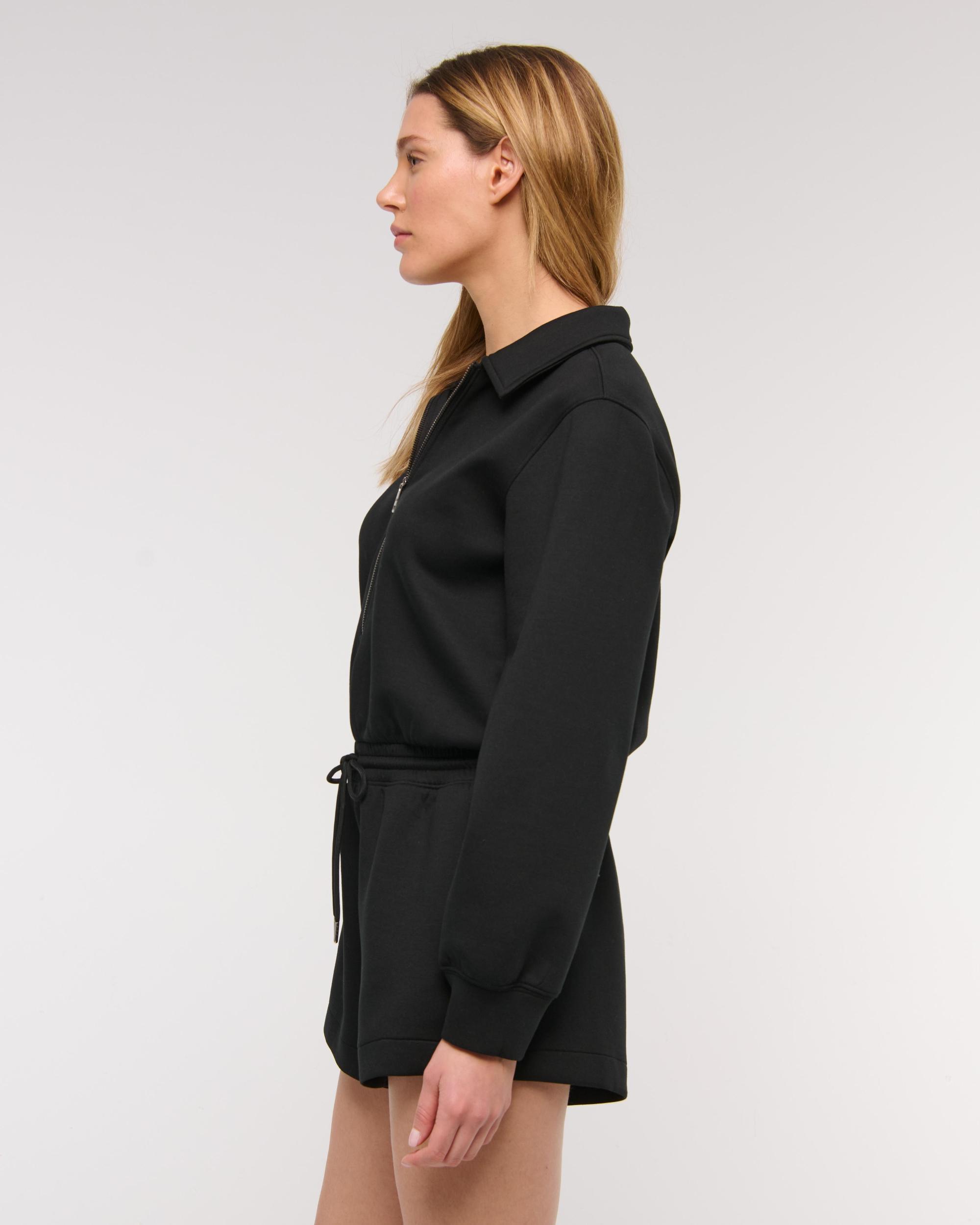 YPB neoKNIT Long-Sleeve Half-Zip Romper Product Image