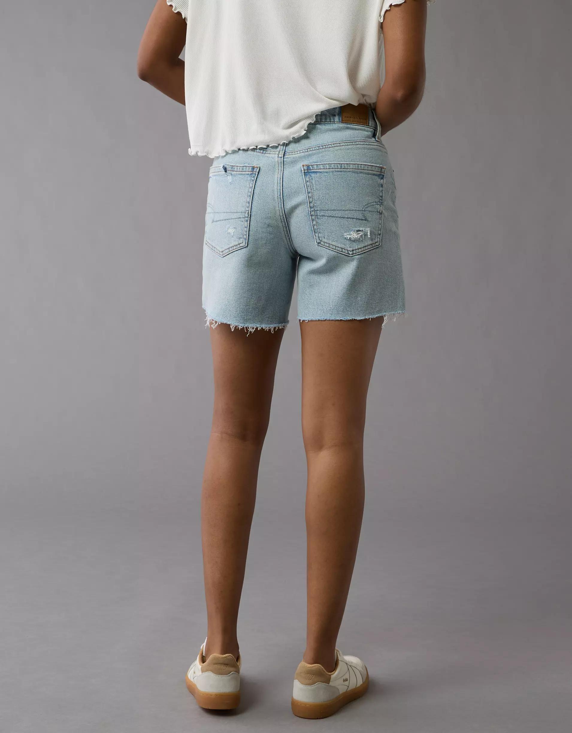 AE 6" Strigid Ripped Super High-Waisted Relaxed Denim Short Product Image