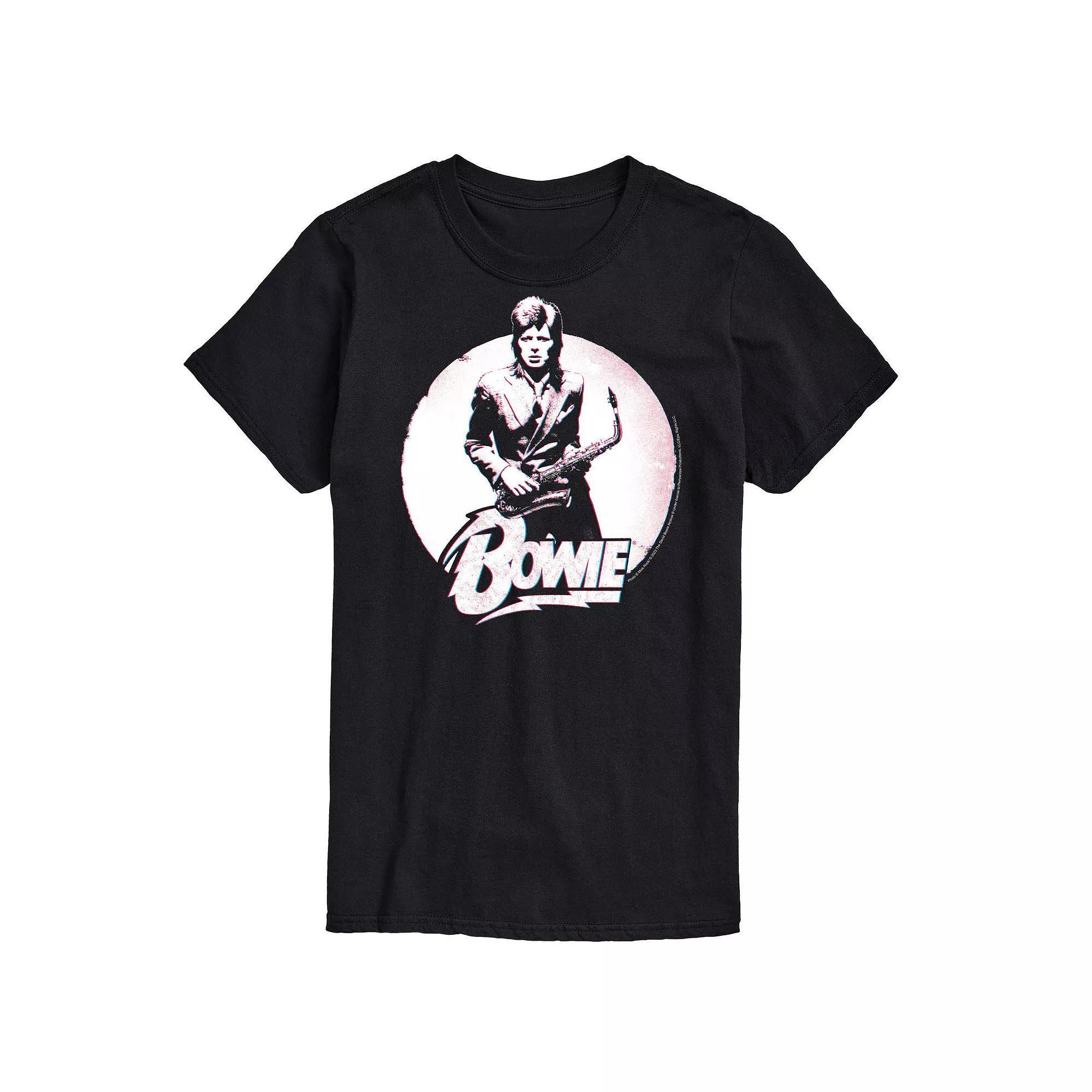 Big & Tall David Bowie Distressed Graphic Tee, Mens Product Image