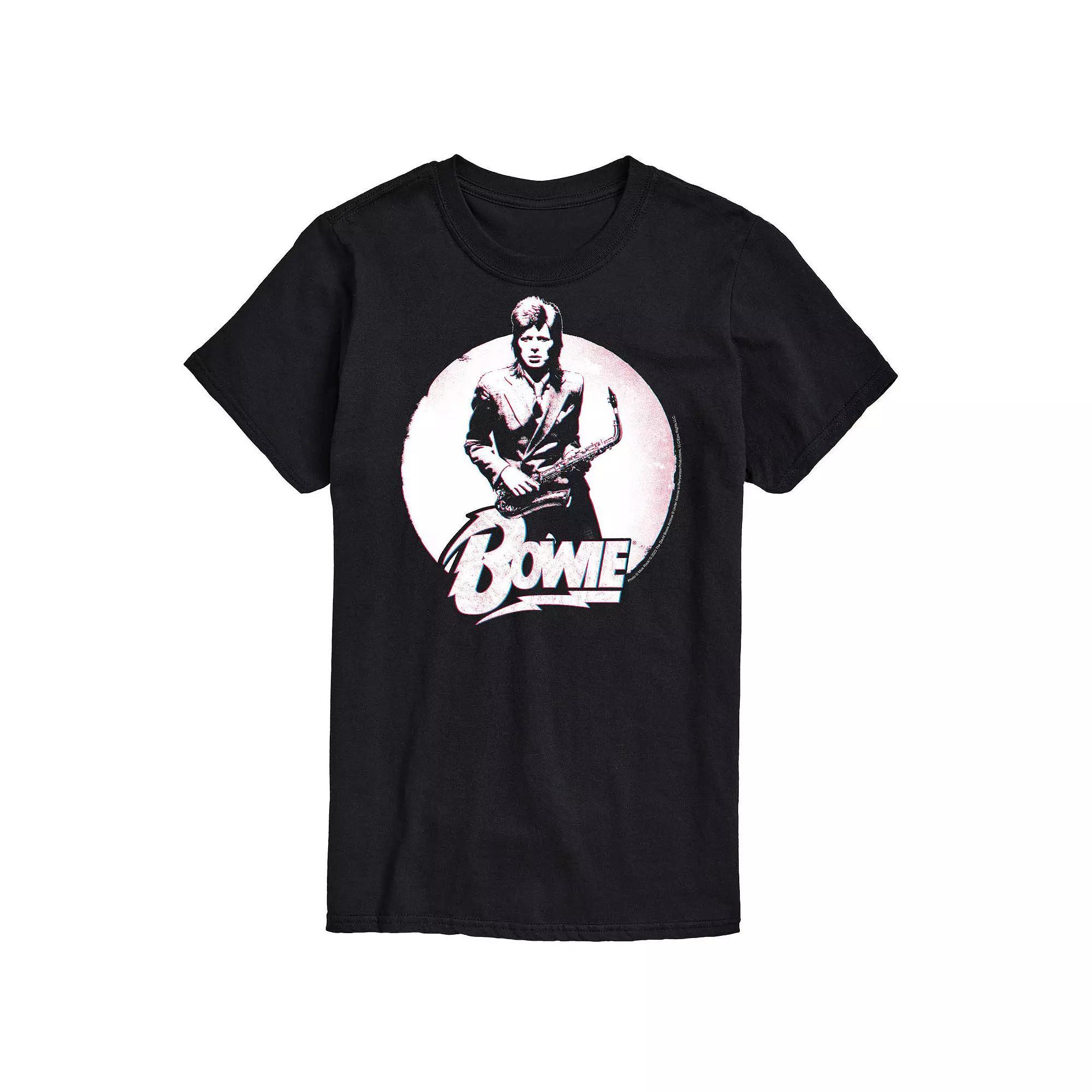 Big & Tall David Bowie Distressed Graphic Tee, Mens Product Image