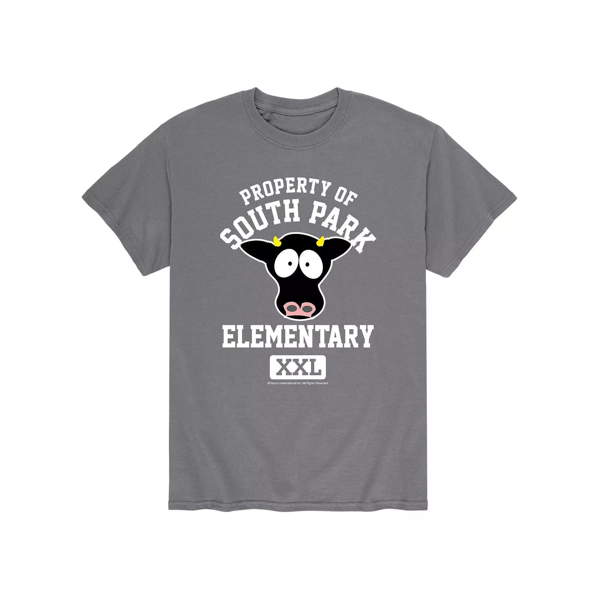 Mens South Park Elementary Tee Grey Product Image