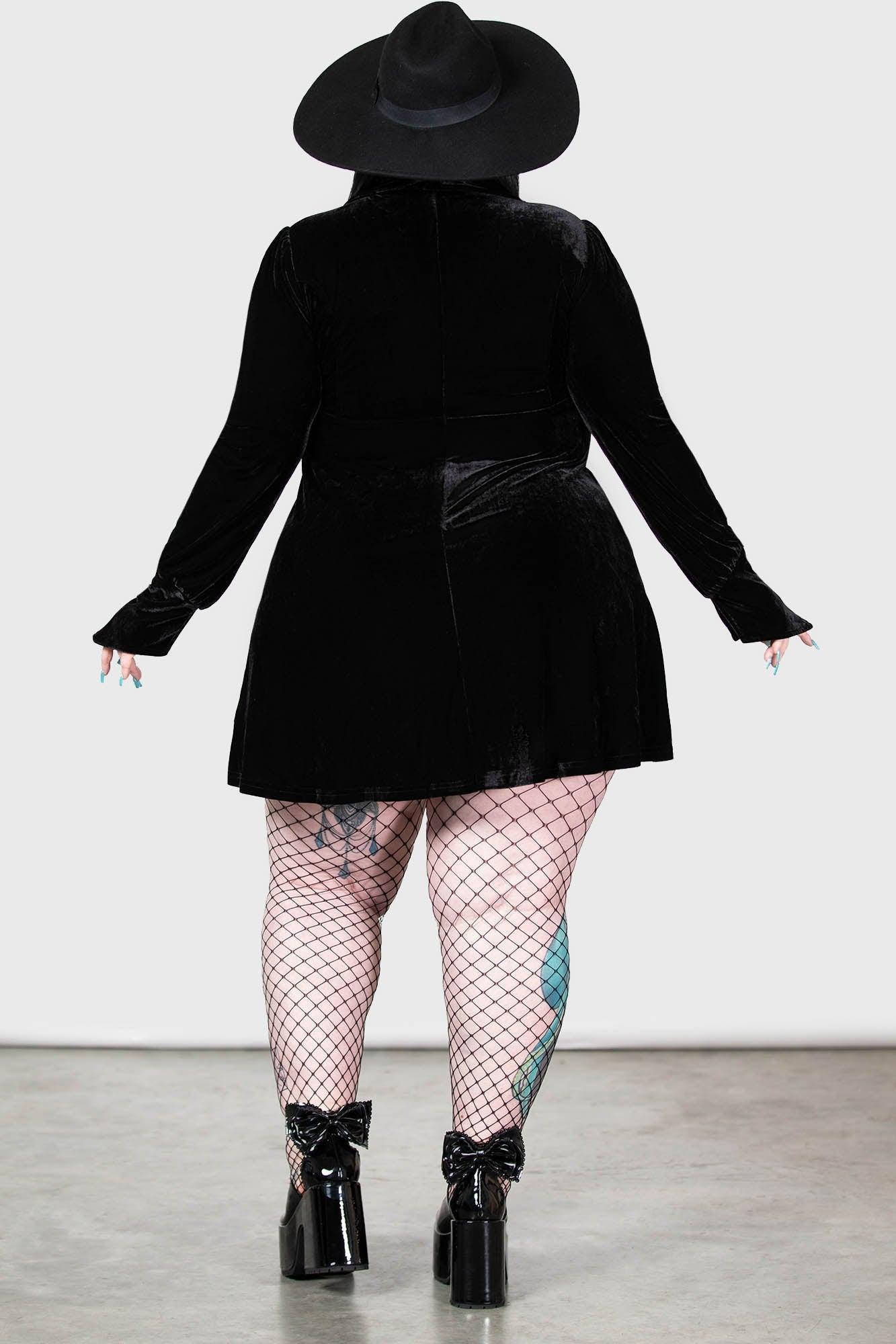Hecate Velvet Plunge Dress - Resurrect Female Product Image
