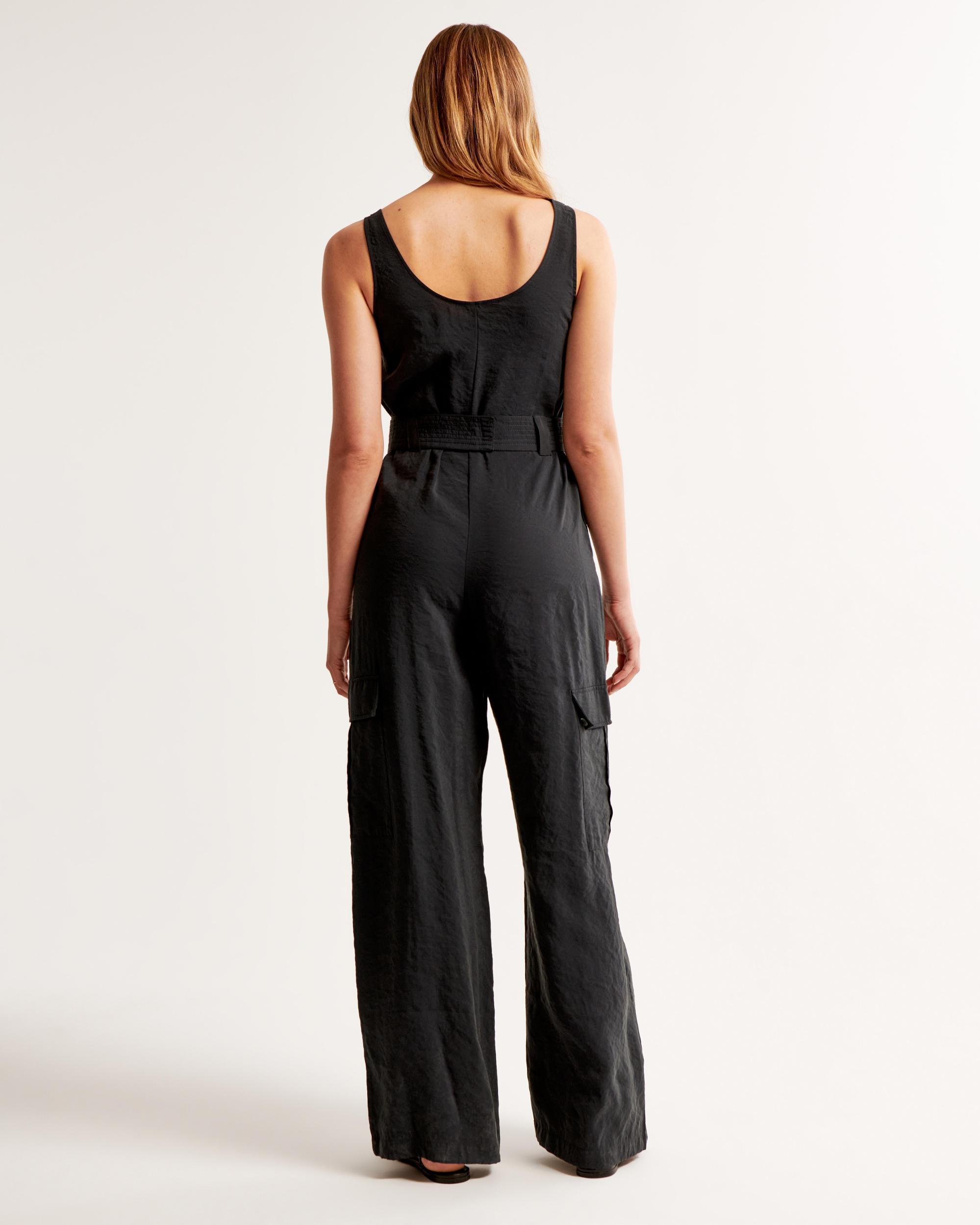 Draped Utility Jumpsuit Product Image