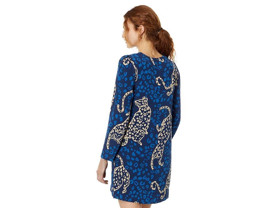 Womens Tyra Leopard Silk Minidress Product Image