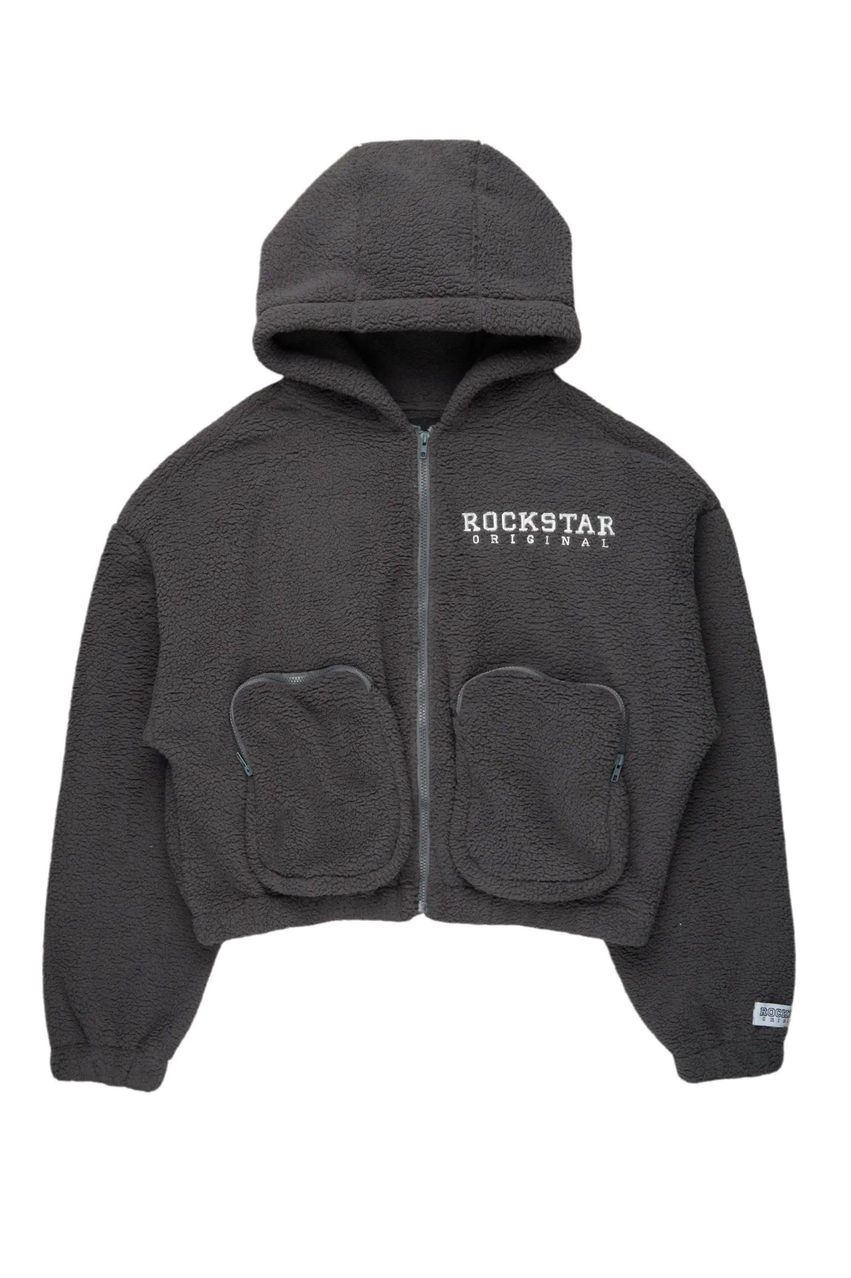 Lonia Grey Sherpa Jacket Female Product Image
