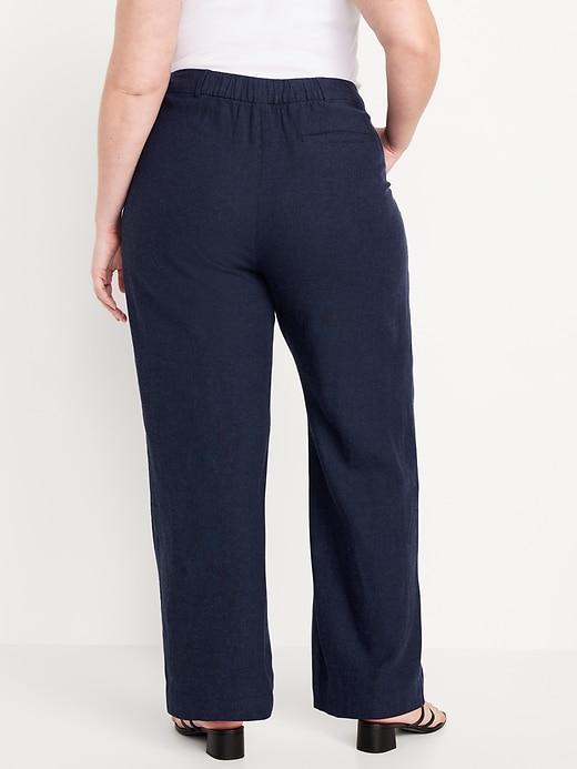 Extra High-Waisted Taylor Wide-Leg Trouser Pants Product Image