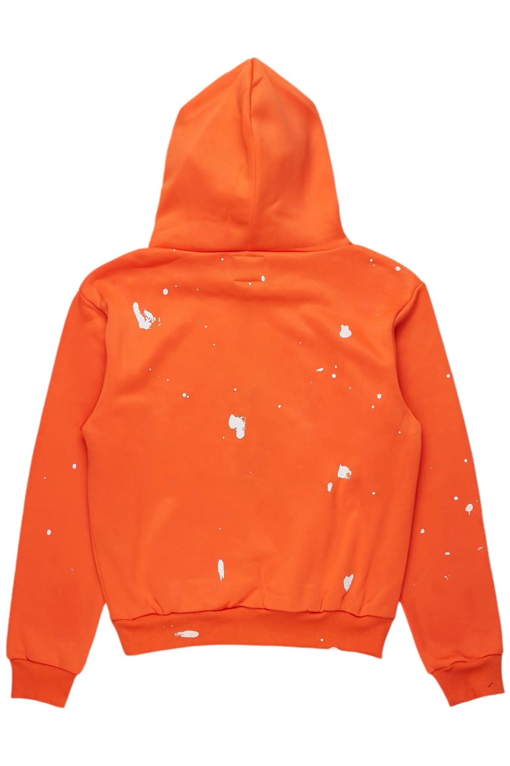 Nylia Orange Oversized Hoodie Female Product Image