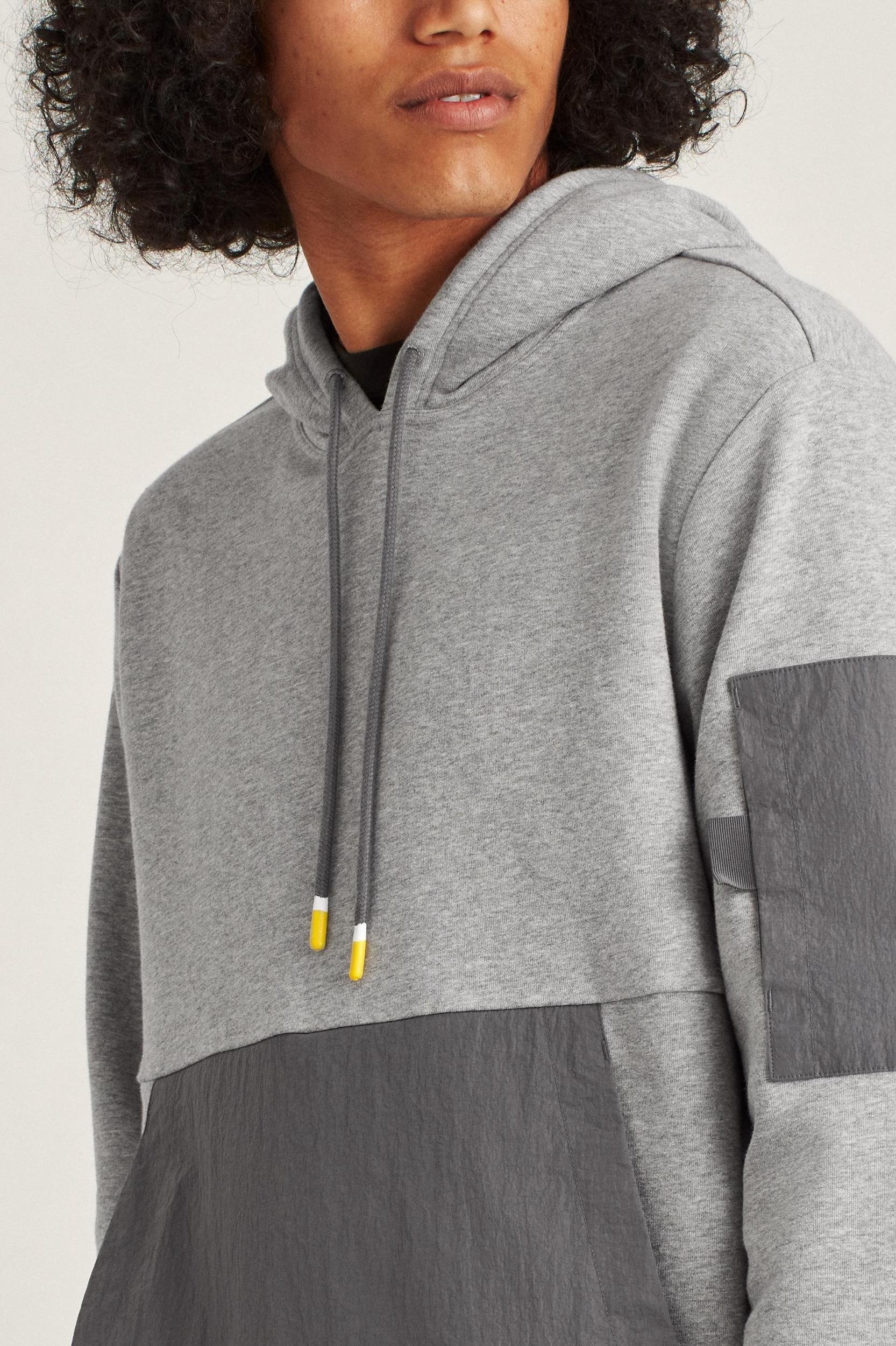 Mixed Media Pullover Hoodie Product Image