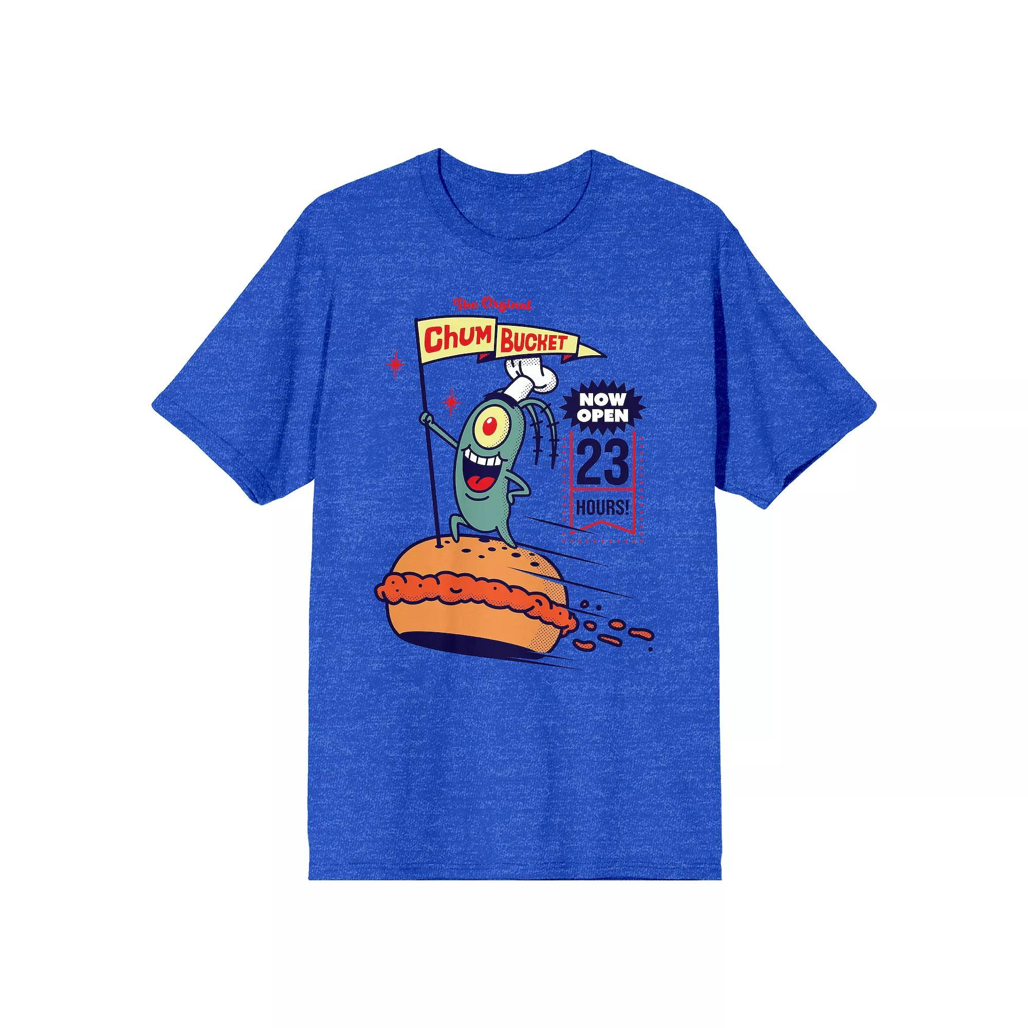 Men's SpongeBob SquarePants Graphic Tee, Size: Small, Blue Product Image