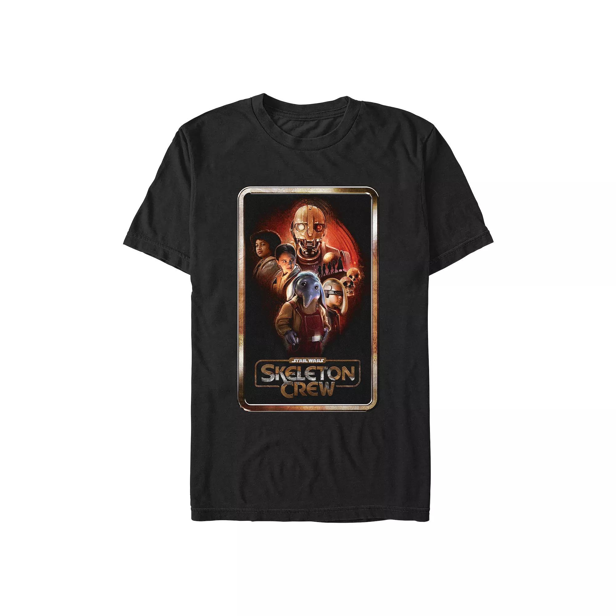 Men's Star Wars Skeleton Crew Characters Poster Graphic Tee, Size: XXL, Black Product Image